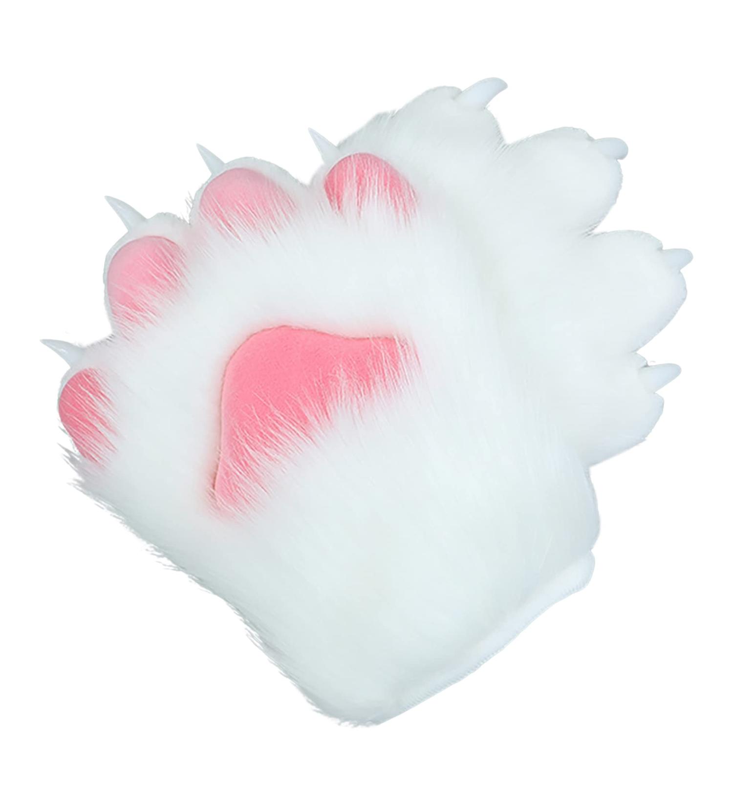 BNLIDES Cosplay Animal Paws Gloves - White, for Adults - Buy Online on GoSupps.com