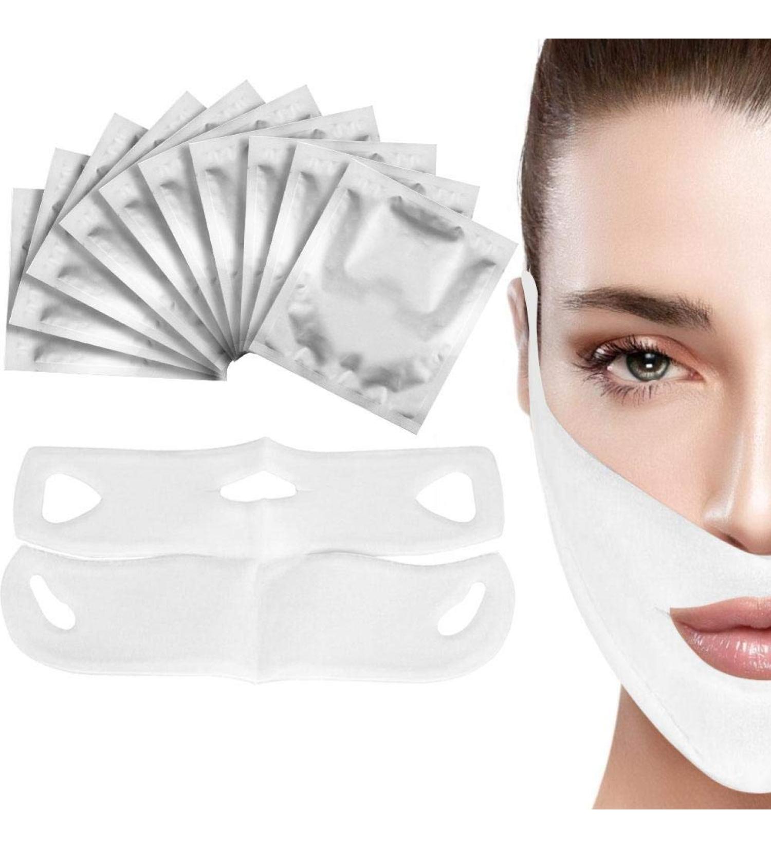 V Line Mask - Contour Lifting Neck Mask for Moisturizing & V-Shaped Facial Care | International Shipping Available - Buy Online on GoSupps.com