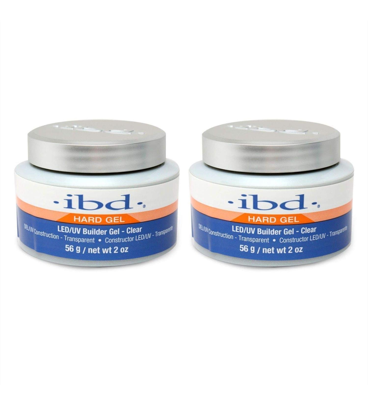 ibd Hard Gel LED/UV Builder Gel Clear 56 g / 2oz, 2 pcs
