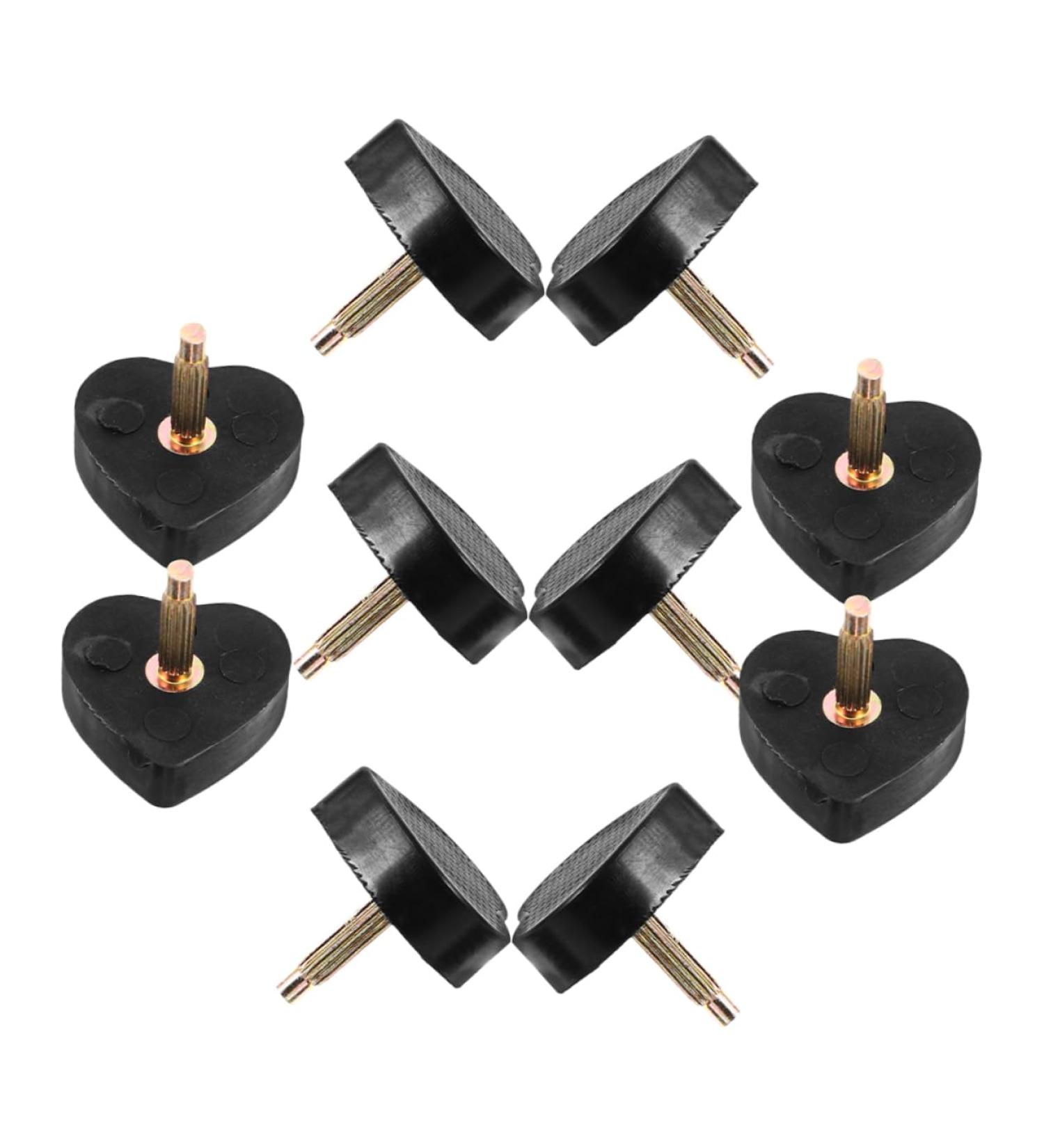 VALICLUD 5 Pairs Heart Shaped High Heel Pads - Replacement Tips & Caps for High Heel Shoes | Durable PVC Pin Heel Repair Accessories - Buy Online on GoSupps.com