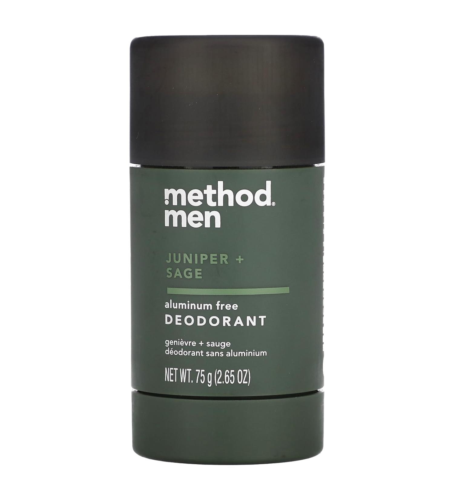 METHOD Juniper Sage Mens Deodorant 75 GR Sage 2.65 Ounce (Pack of 1)