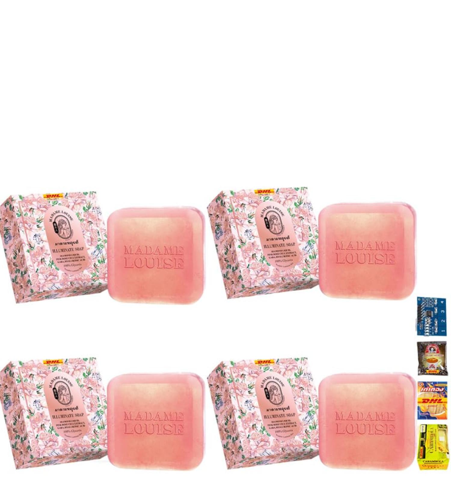 Ultimate DHL Madame Louise Soap Rose Water Bar - Nourishing Skin Moisture 4.23 Oz/Box (4 Bars) | Beautygoodshop | Free Beauty Gifts - Buy Online on GoSupps.com