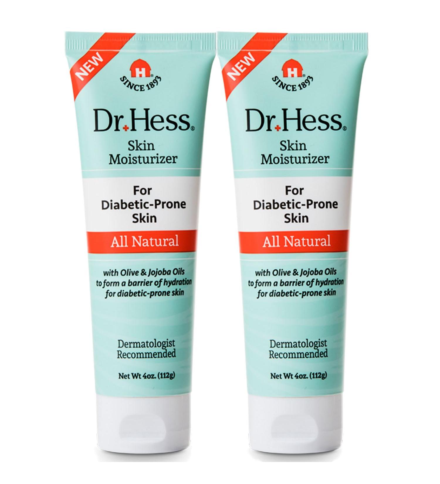 Dr Hess Skin Moisturizer For Diabetic Prone Skin, Nourishing, Moisturizing Body Lotion with Lanolin, Beeswax, Jojoba Oil & Olive Oil, Skin Moisturizer for Dry, Itchy, Rough & Bumpy Skin, 4oz - 2 Pack - Buy Online on GoSupps.com