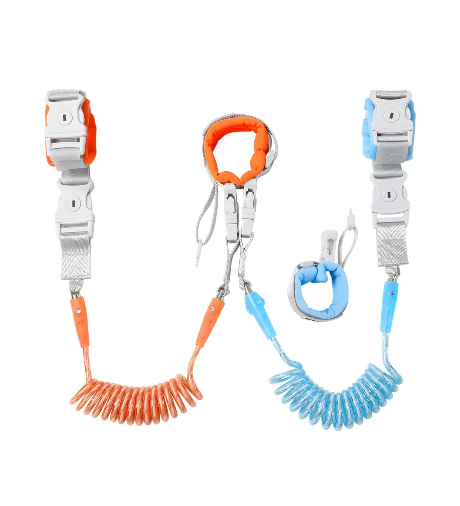 Dr. Meter Upgrade Anti Lost Wrist Link - 2 in 1 Toddlers Safety Wristband Leash with Key & Lock - Kids Anti Lost Walking Harness Rope - Dual Length 6.56ft - Pack of 1 - Buy Online on GoSupps.com