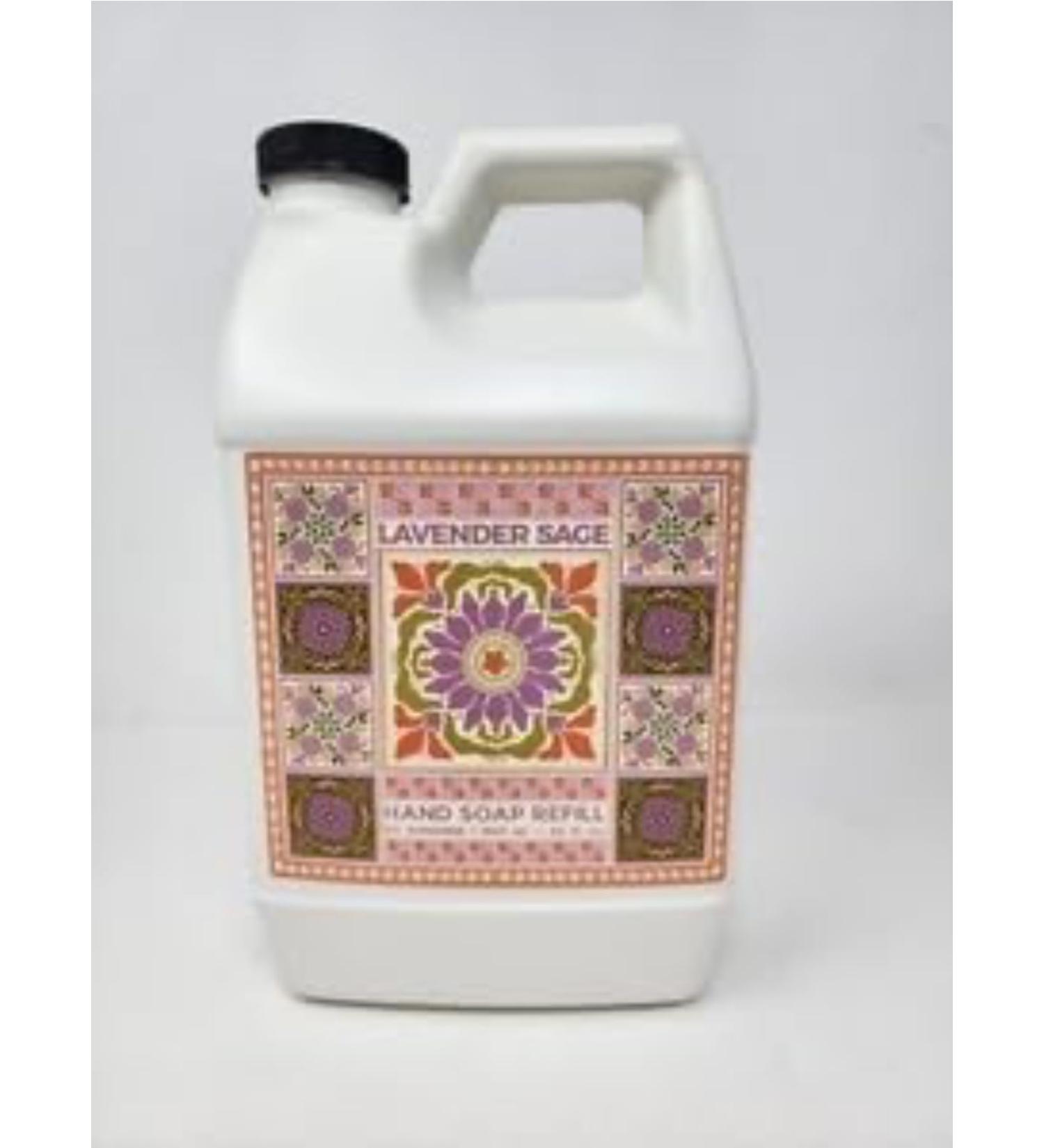 Lavender Sage Hand Soap Refill 64 fl oz | Gentle Moisturizing & Refreshing Formula with Essential Oils