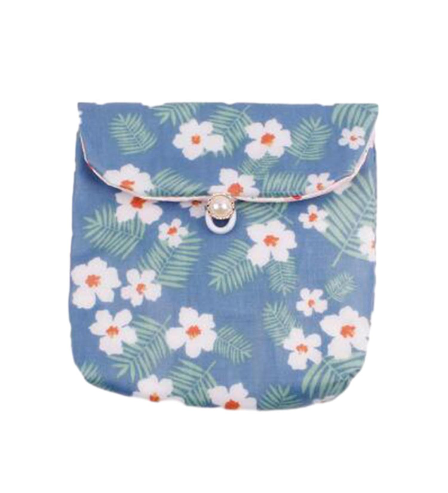 Buy Mobeon 2-Pack Women s Menstruation Organizer Bag - Soft Tampon Holder with Flower Motif (5.1x5.1in Blue A) - International Shipping Available - Buy Online on GoSupps.com