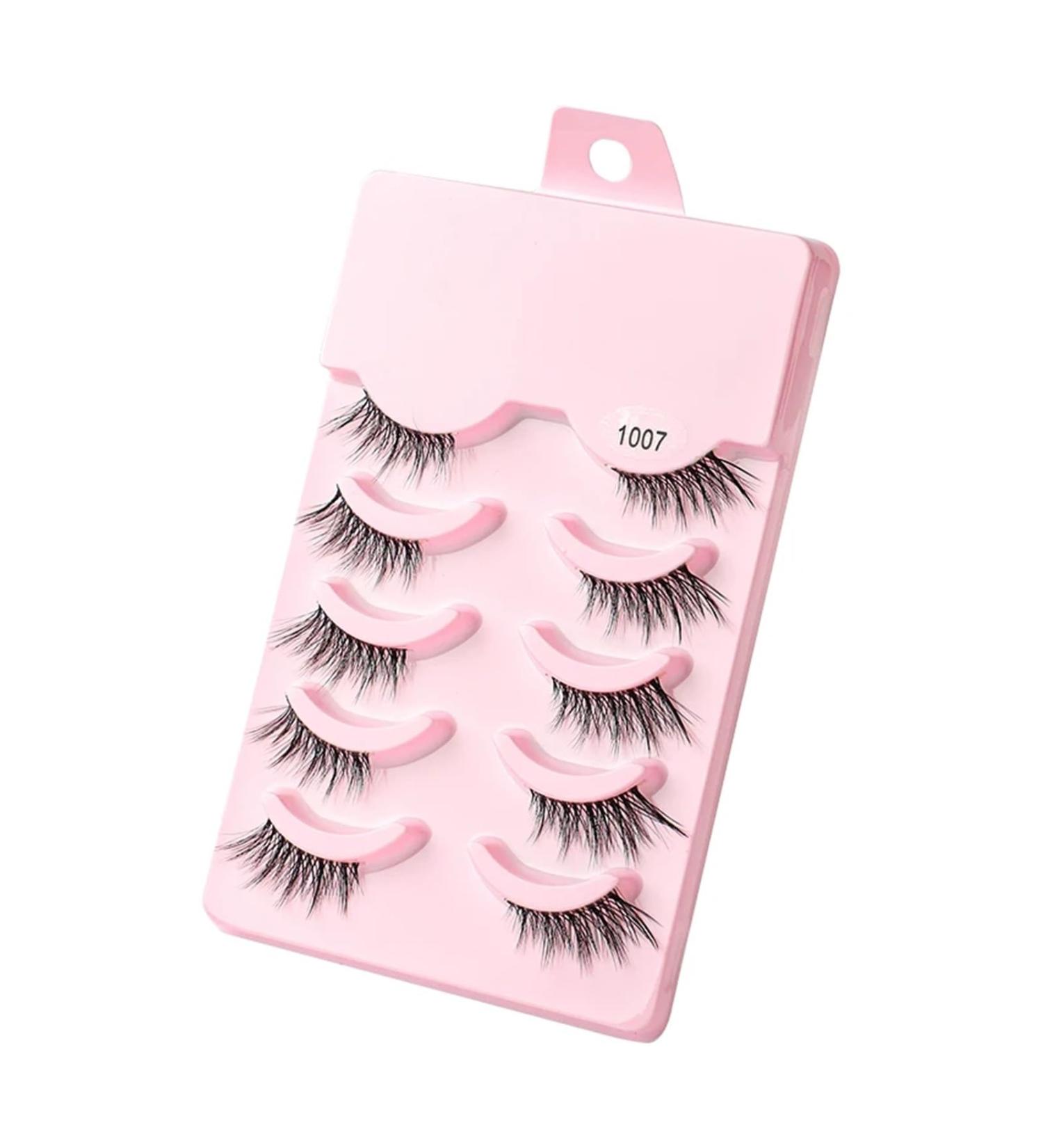 UAMOU Mink Eyelashes Volume False Lashes 3D Mink Natural Long Make Up False Eyelash Faux Cils Cilios Fluffy Fake Eye Lashes Cheerfully (Color : 5 pairs 1007 Size : 50 boxes) - Buy Online on GoSupps.com
