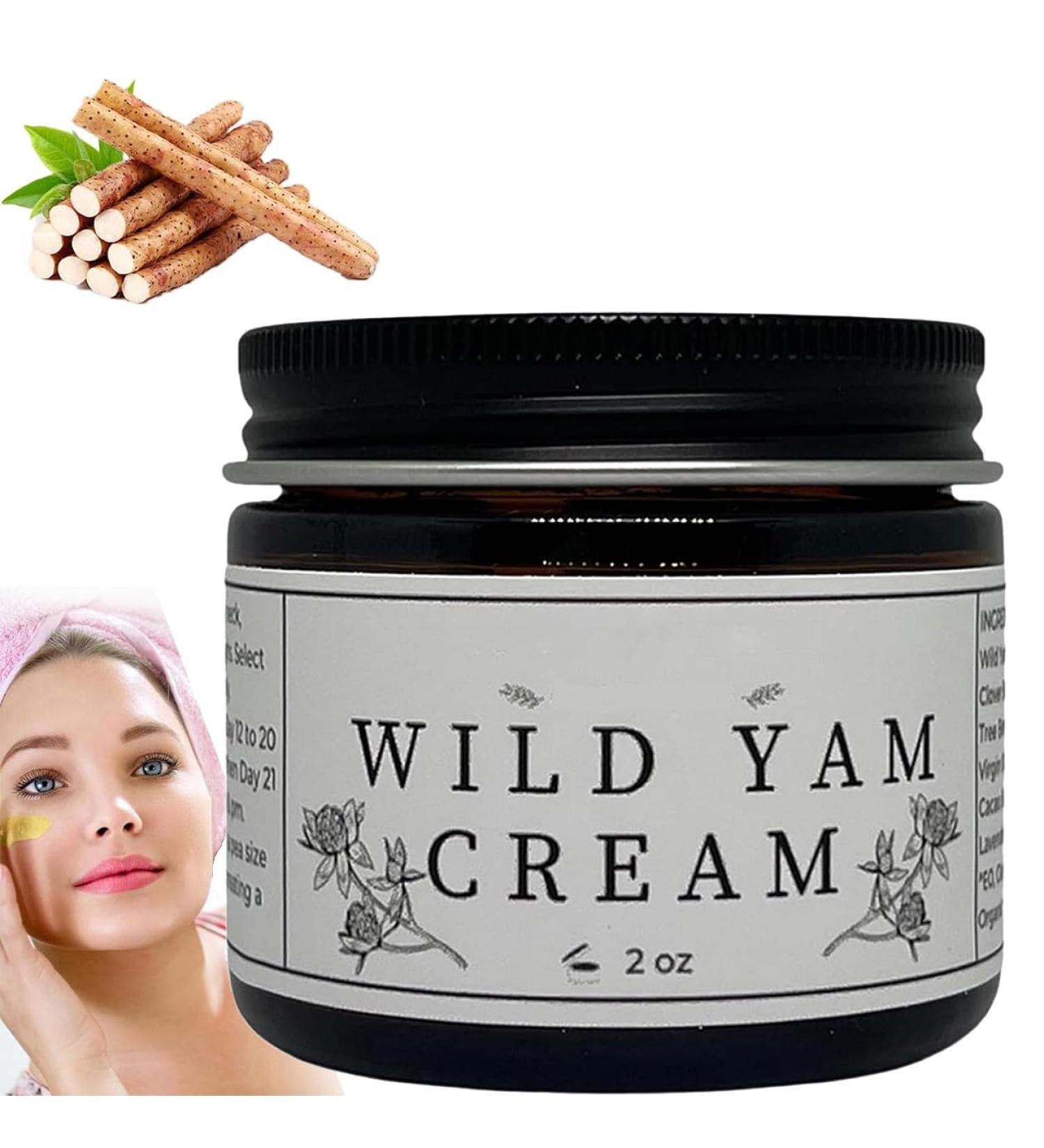 Wild Yam Cream Wild Yam Cream Organic Natural Relief for Menopause Dry Skin Wild Yam Skin Cream Deep Moisturization for Hormone Balance - Buy Online on GoSupps.com