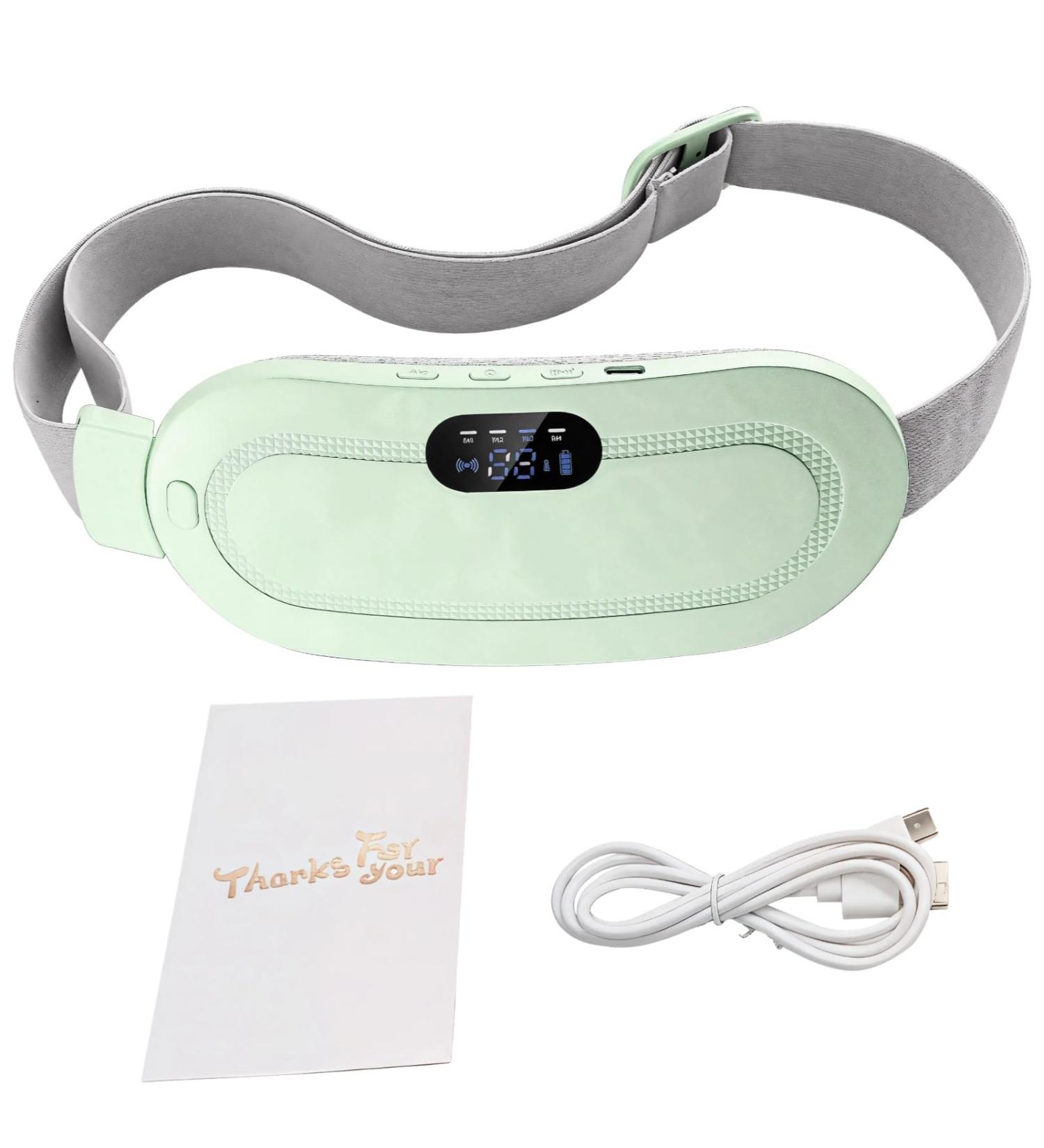 Menstrual Warmher Heating Pad Heat Settings Adjustable Quick Pain Relief U Rechargeable Portable and Cordless White Gift Box Ergonomic Design - Buy Online on GoSupps.com
