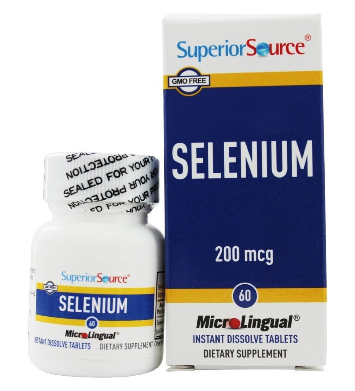 Selenium Instant Dissolve 200 mcg Dietary Supplement - 60 Tablets | MicroLingual Vitamins | Family Owned Since 1998 - Buy Online on GoSupps.com