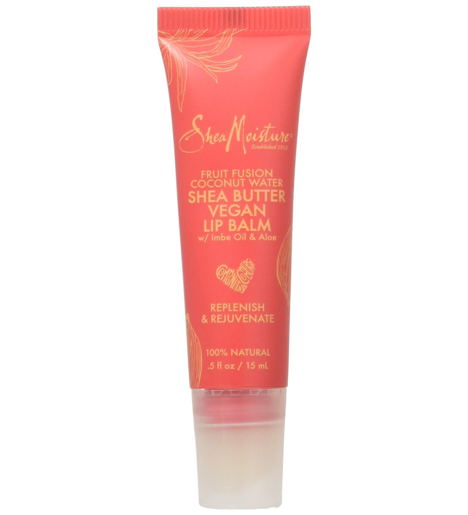 Shea Moisture Fruit Fusion Coconut Water Shea Butter Lip Balm 0.5 Ounce