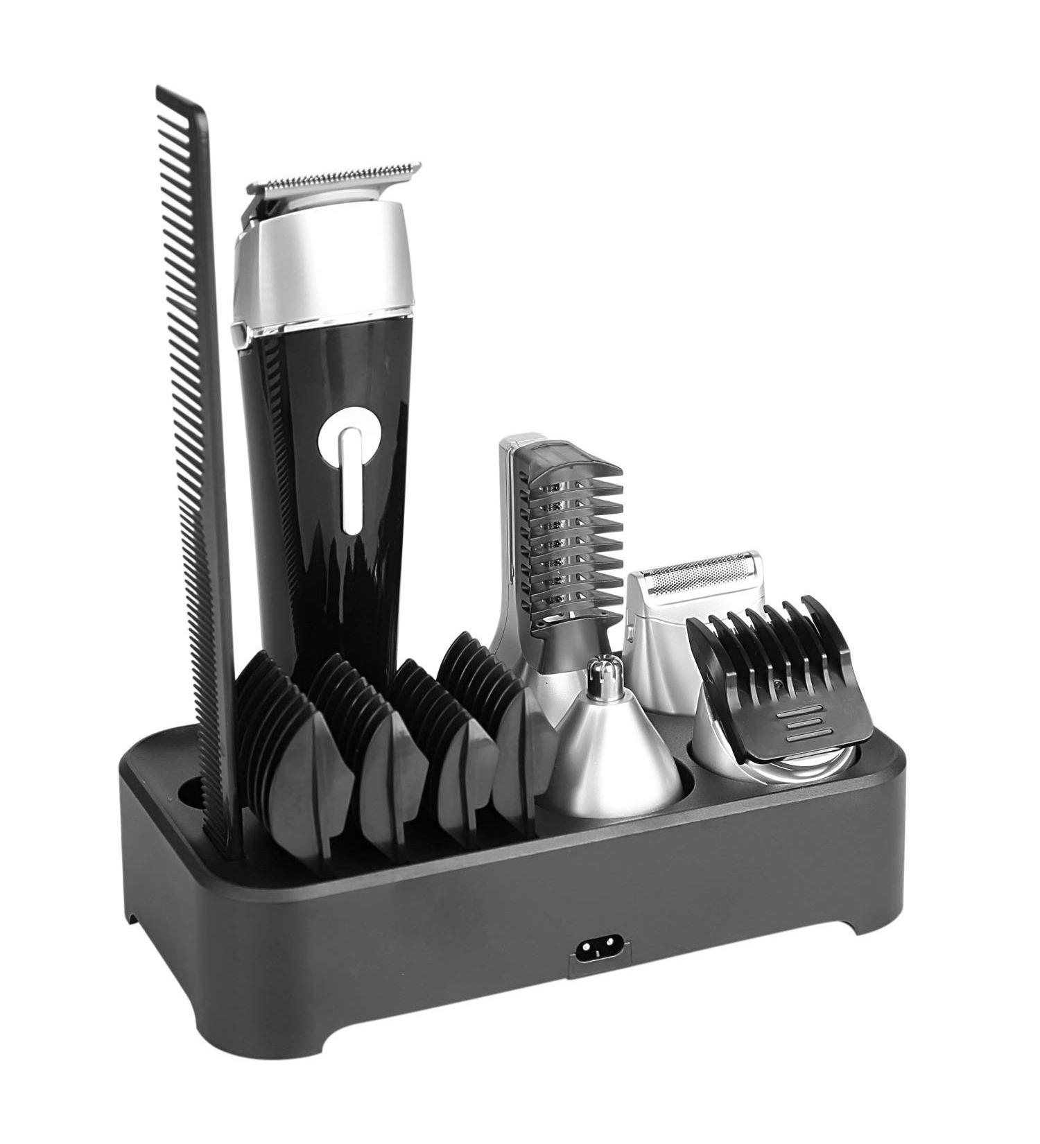 Buy the Best 5 in 1 Multi-functional Beard Trimmer Kit - Waterproof Rechargeable Men's Grooming Set with Dual Shaver & Precision Nose/Ear Trimmer (Black - Buy Online on GoSupps.com