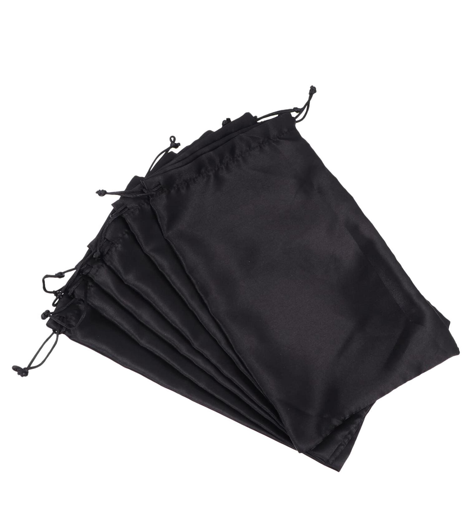 6Pcs Silk Satin Wig Storage Bags - Lurrose Soft Large Satin Gift Bags for Hair Extensions | International Shipping - Buy Online on GoSupps.com
