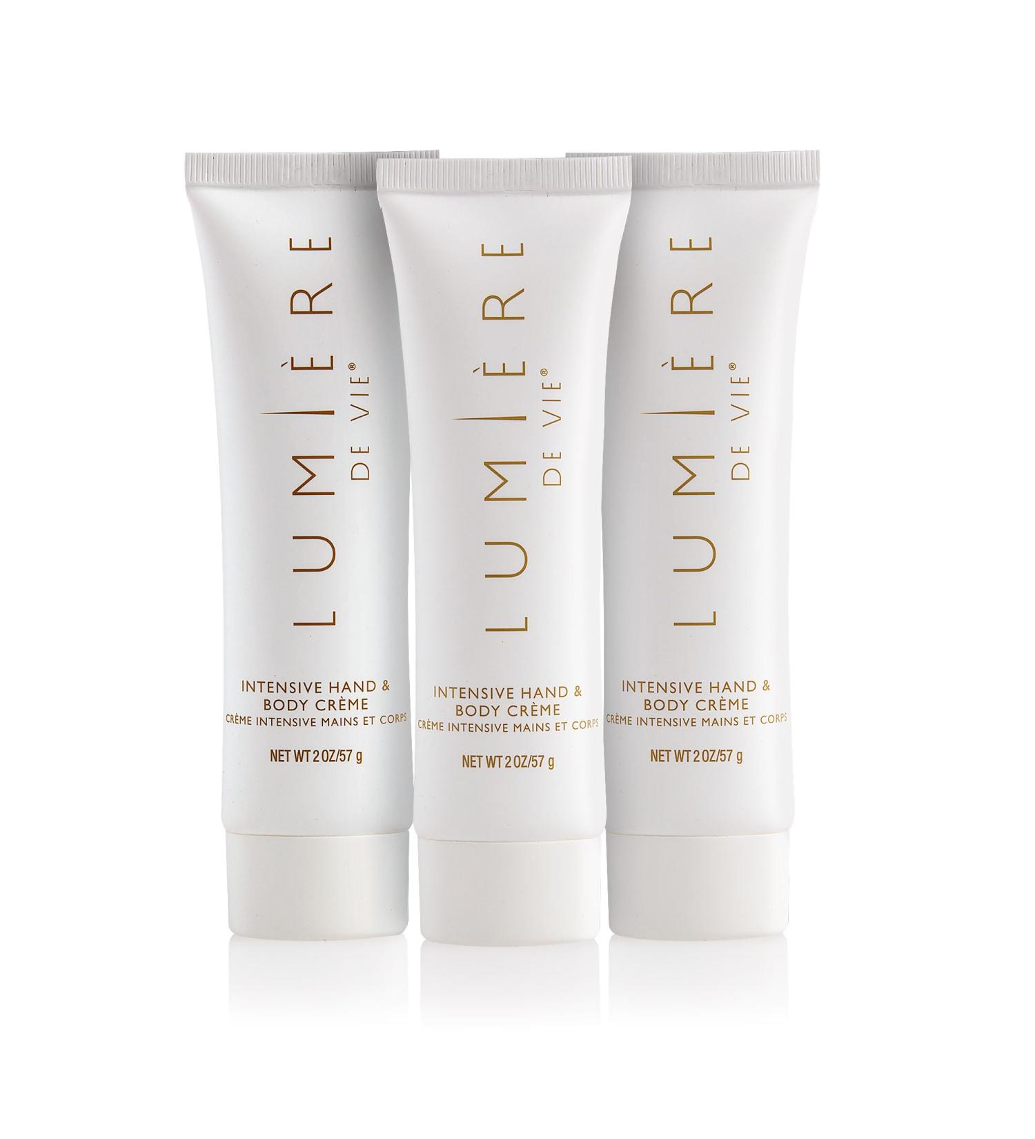 LUMI RE DE VIE Intensive Hand and Body Cr me - Travel Size, Rich Moisturizing Cream with Shea Butter, Coconut Oil & Sunflower Seed Oil, Non-Greasy, Softens & Hydrates Skin (3)