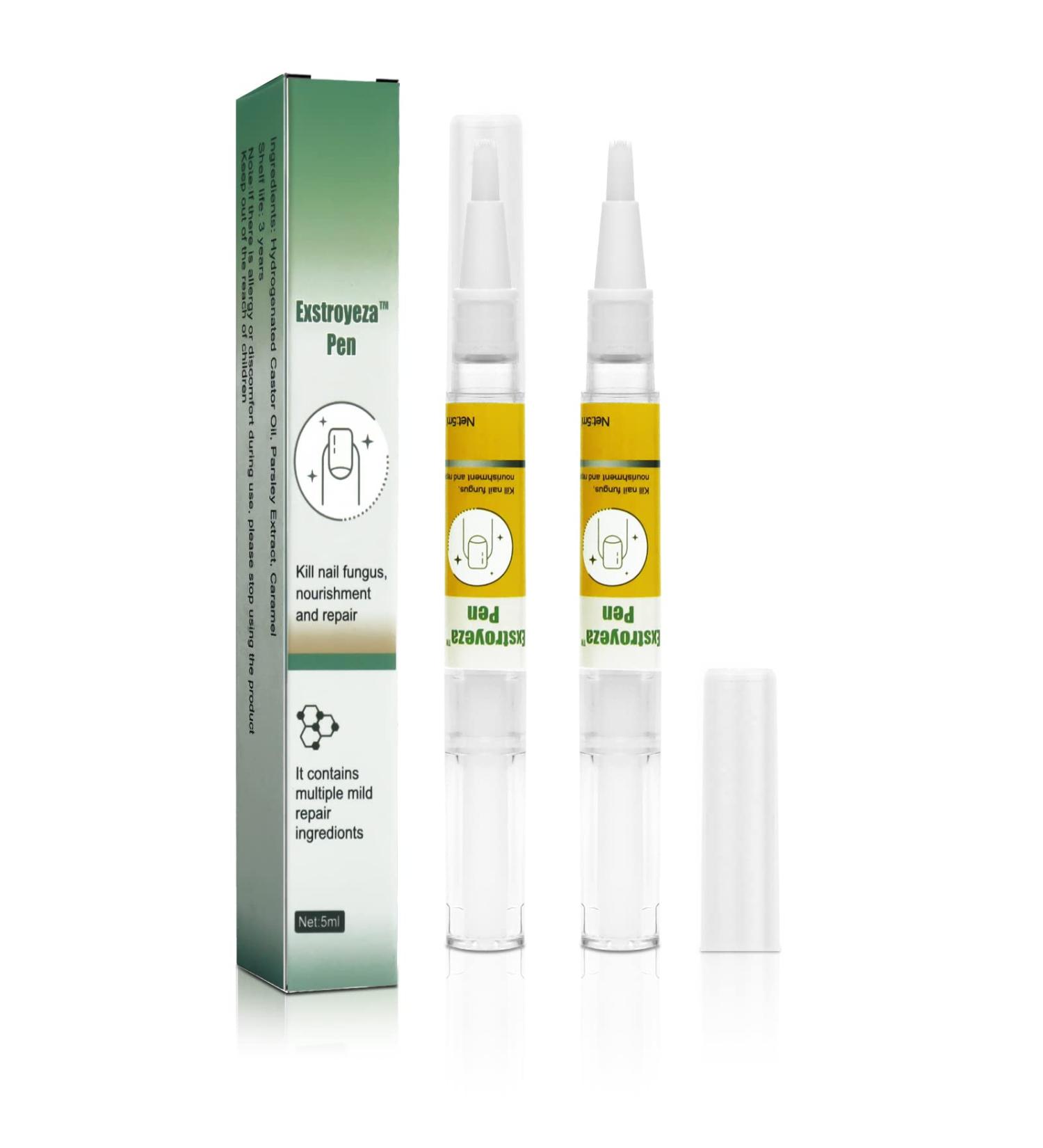 Buy Nail Care Pen Set | 2 Pieces Nail Hardener & Treatment for Healthy Nails - Fast & Effective Repair for Broken Nails & Fungal Infections - Buy Online on GoSupps.com