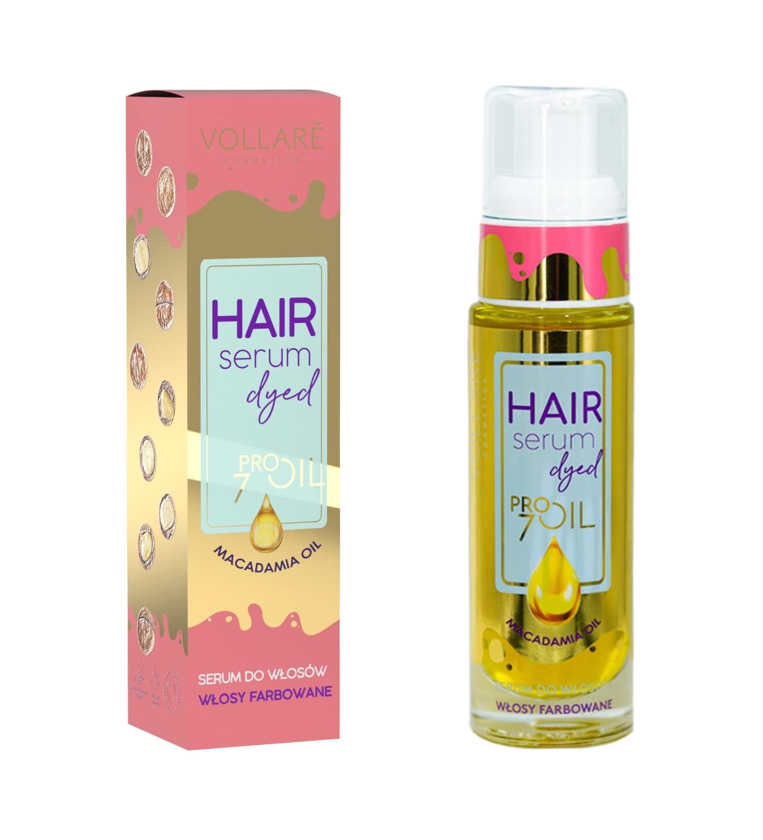 Vollare Hair Serum Concentrated 7 Pro Oils for Dyed Hair with Macadamia Oil 30ml - Buy Online on GoSupps.com