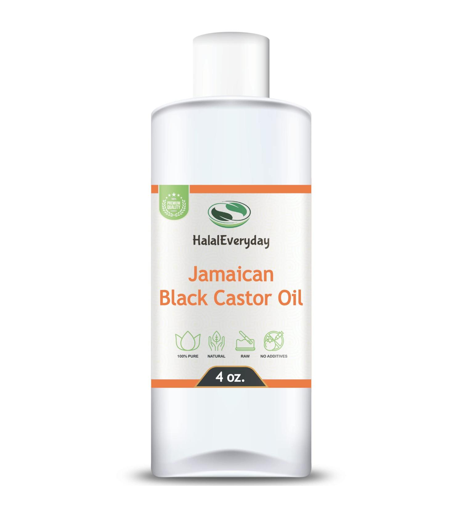 HalalEveryDay Jamaican Black Castor Oil 4 oz. | 100% Pure Natural Cold Pressed Unrefined Non-GMO Vegan | For Hair Skin Body Eyebrows Eyelash & More - Buy Online on GoSupps.com