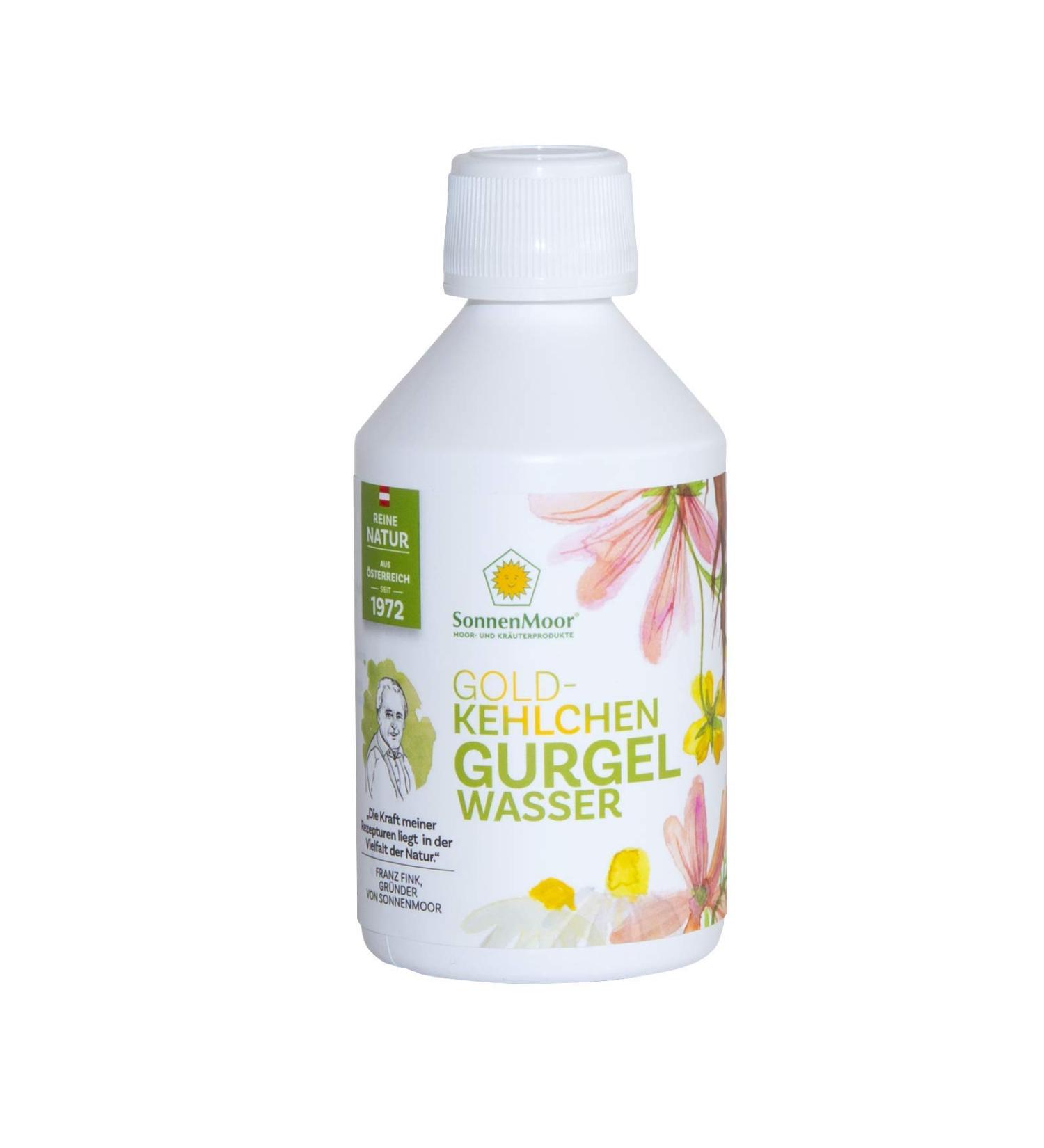 Sonnenmoor Gold Throats - Natural Herbal Gurgle Solution 250ml for Mouth Neck & Gum Care | International Shipping Available - Buy Online on GoSupps.com