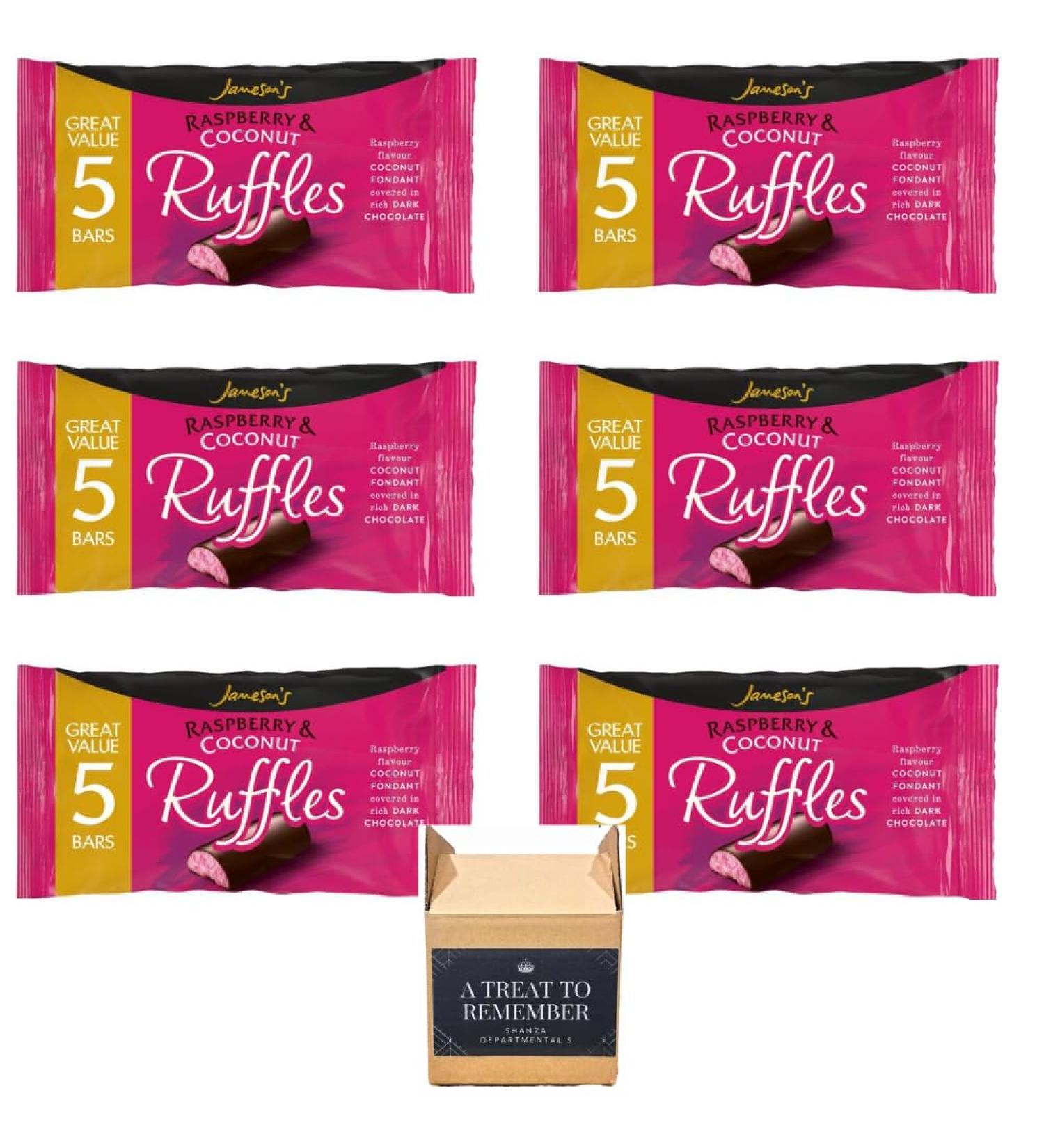 Jameson's Raspberry & Coconut Ruffles 5 Bars Pack 130g (Pack of 6) - Buy Online on GoSupps.com