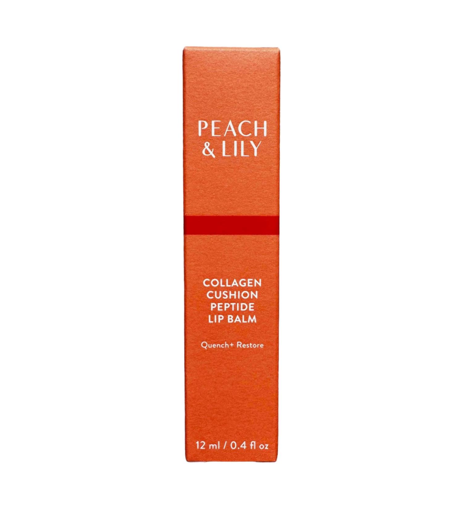 Buy Peach & Lily Collagen Cushion Peptide Lip Balm - Sheer Peach 0.4 fl oz | Hydrate & Restore Your Lips - International Shipping - Buy Online on GoSupps.com