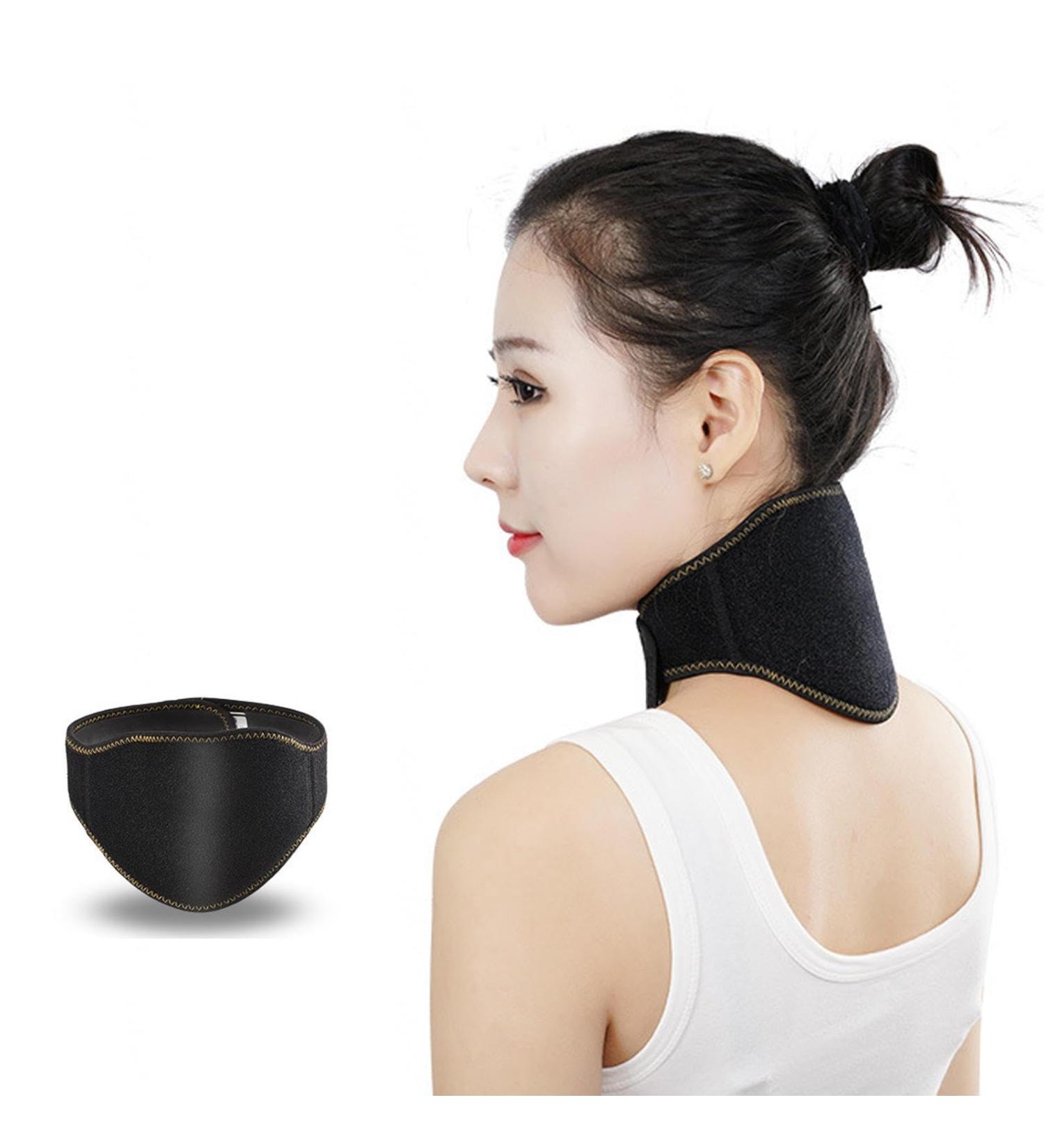 Adjustable Self-Heated Neck Support Strap for Pain Relief | Neck Stretcher & Bandage for Injury Recovery - Comfort & Relaxation - Buy Online on GoSupps.com