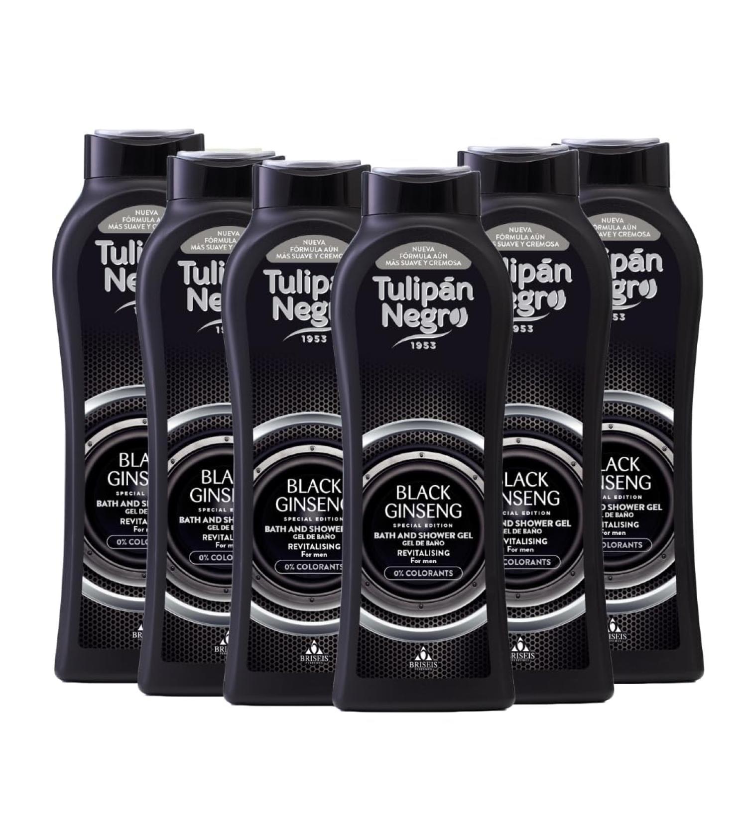 BRISEIS SA Tulipan Black Black Ginseng Bath Gel Revitalizing 720ml x6 units - Buy Online on GoSupps.com