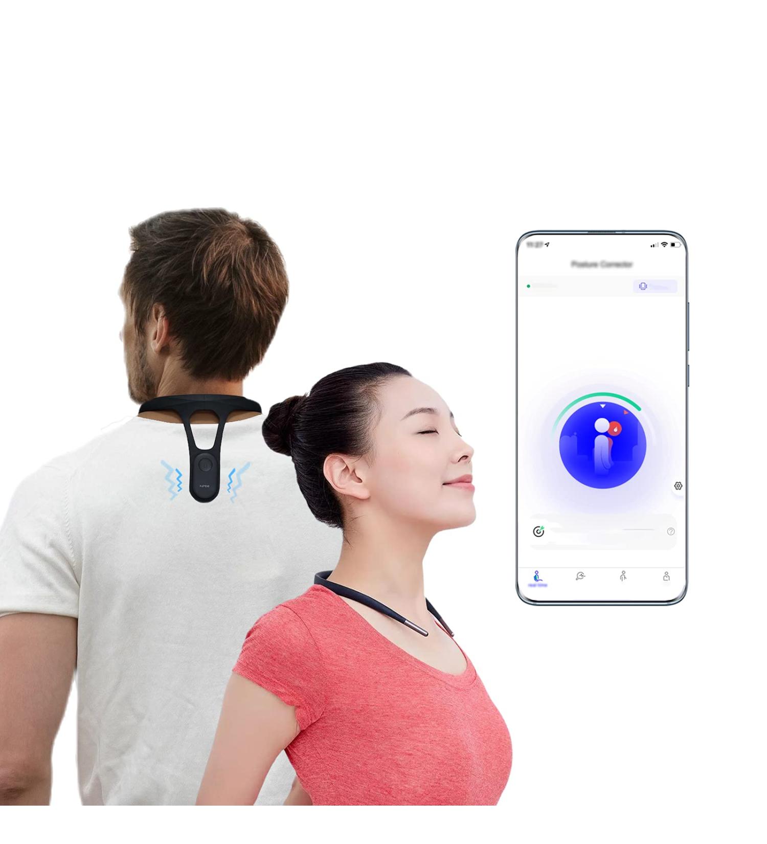 P1 Smart Posture Trainer & Corrector - Strapless Real-Time App Control Boost Health & Temperament (Black) - International Shipping Available - Buy Online on GoSupps.com