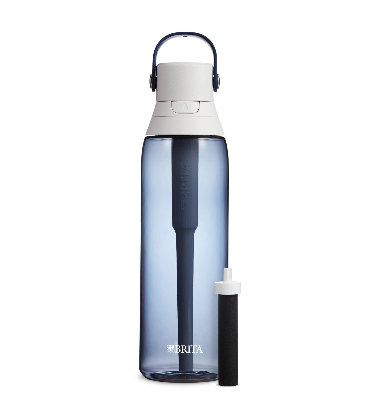 Brita Insulated Filtered Water Bottle with Straw - 26 oz BPA-Free Plastic, Night Sky - Reusable & Portable - Buy Online on GoSupps.com