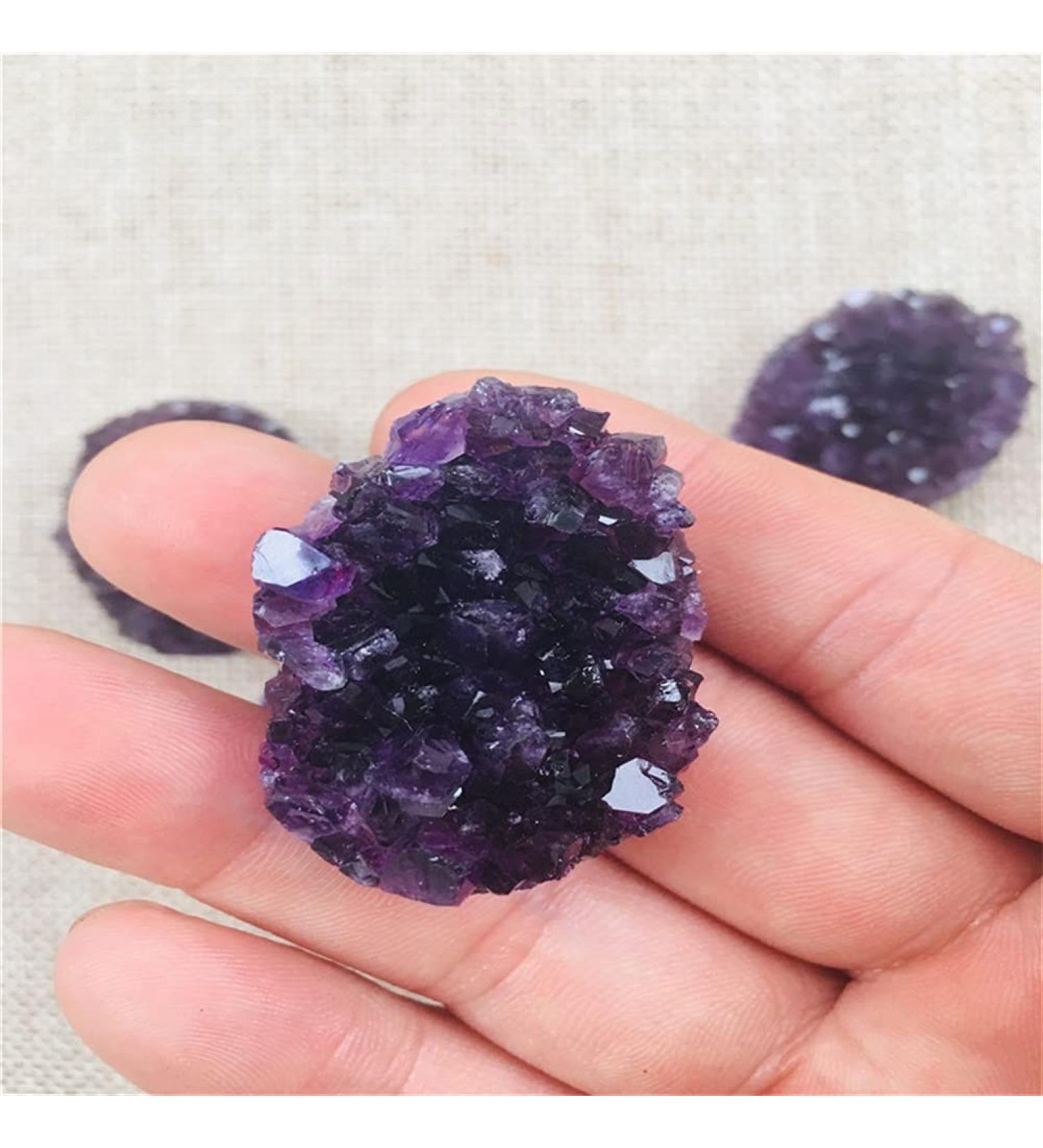 4cm Natural Crystal Uruguay Amethyst Quartz Crystal Cluster Specimen 1pc Home Collections - Buy Online on GoSupps.com