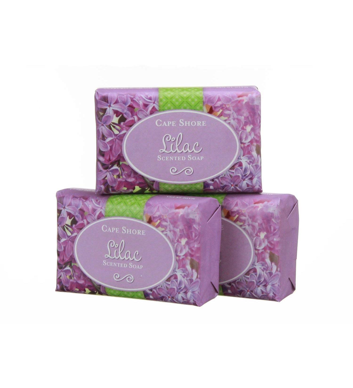 Cape Shore Lilac Scented Bar Hand/Body Soap Pack of 3 Bars 3oz Each. 3 Ounce (Pack of 3)