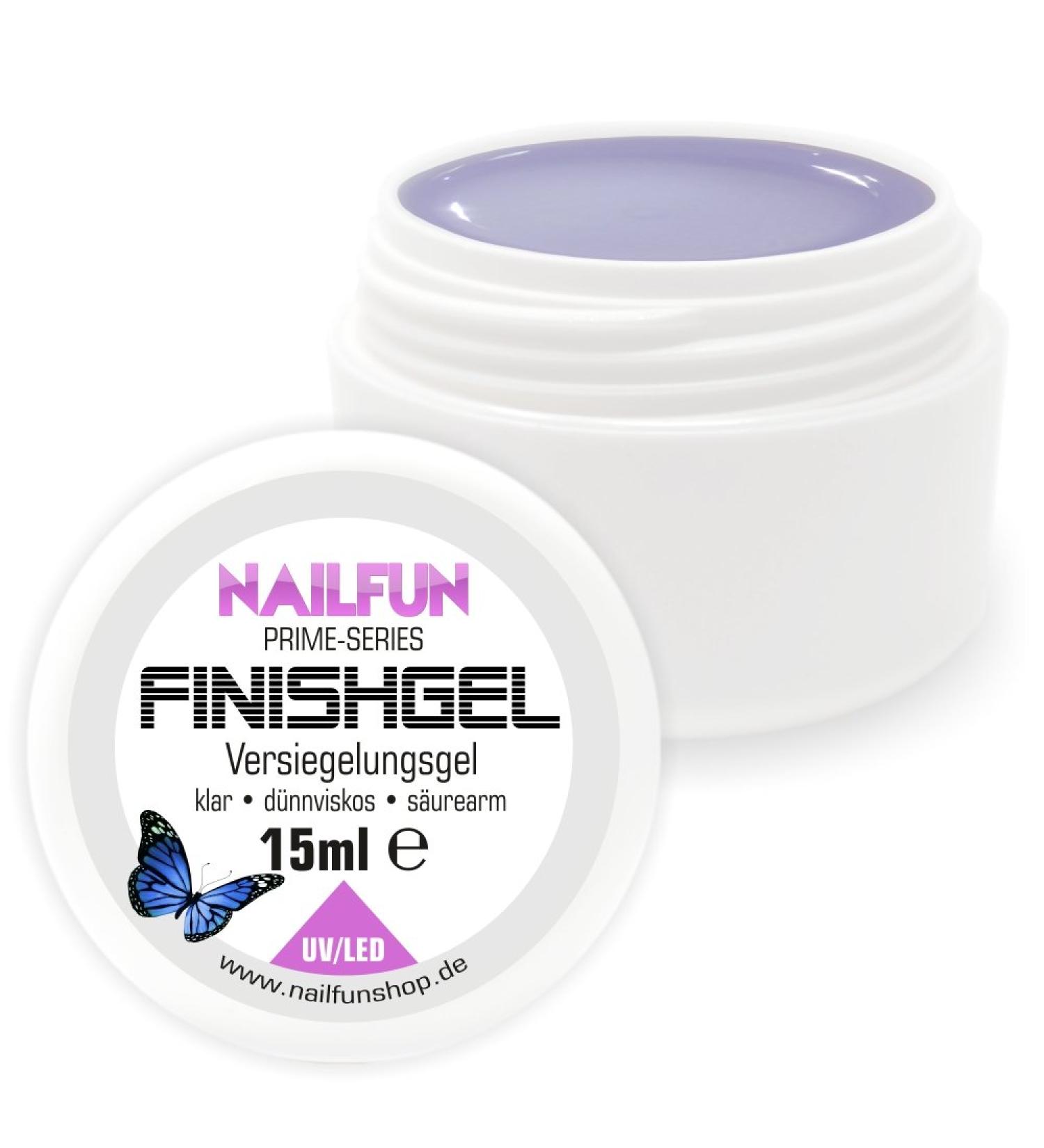 NAILFUN Prime Sealing Gel 15ml | UV & LED High-Gloss Self-Smoothing Finish Gel for Nails - International Shipping Available - Buy Online on GoSupps.com