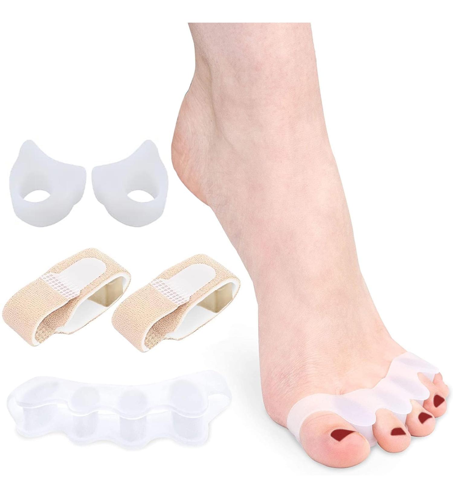 6-Piece Toe Separators Set for Foot Pain Relief and Plantar Fasciitis - Toe Spacers for Women & Men - Ideal for Overlapping Toes, Bunions, and Big Toe Alignment - Buy Online on GoSupps.com