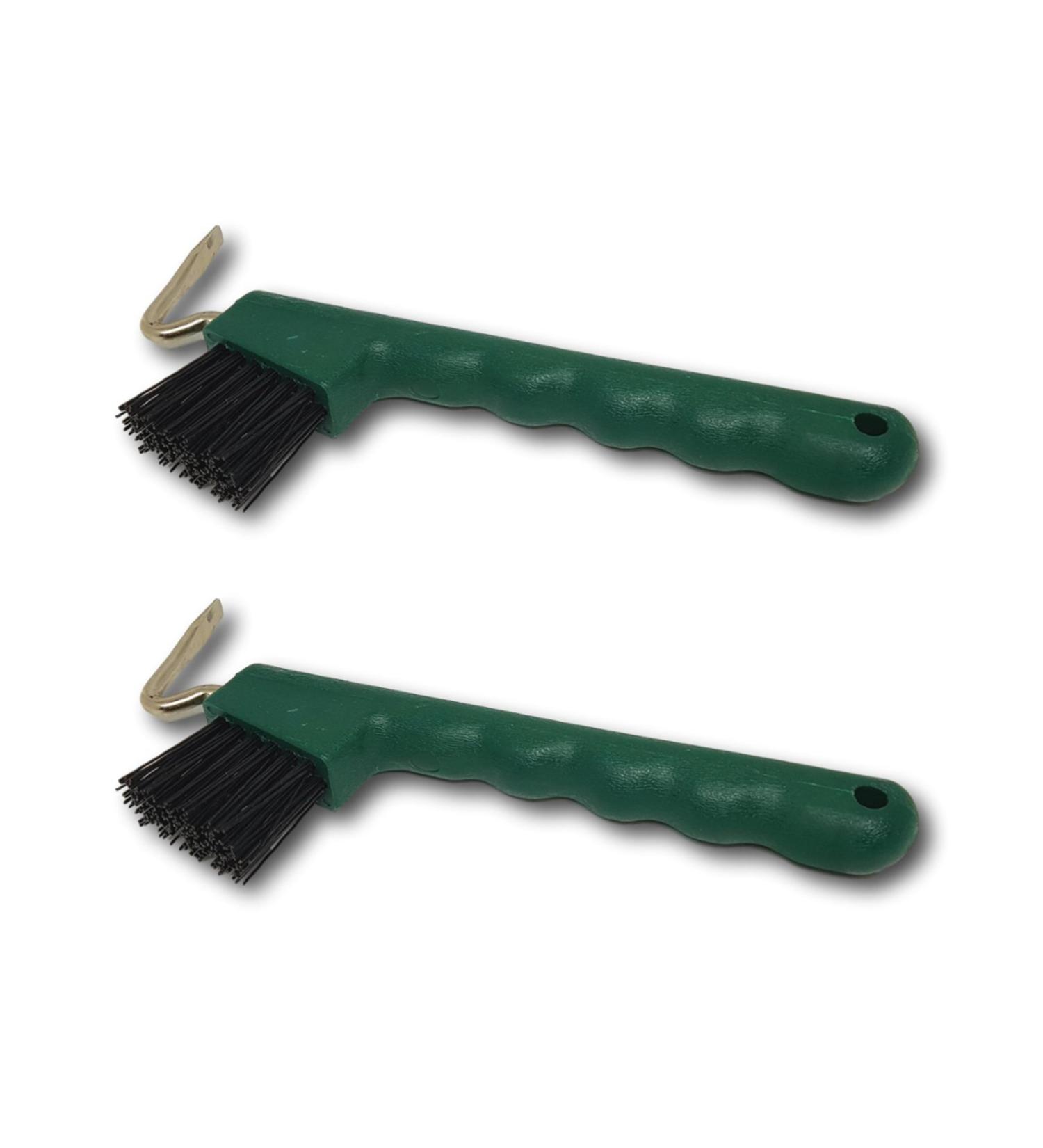 Premium Hoof Pick Set for Horses Donkeys & Goats - Extra Sturdy Brush & Ergonomic Handle (2x Green) - International Shipping Available - Buy Online on GoSupps.com