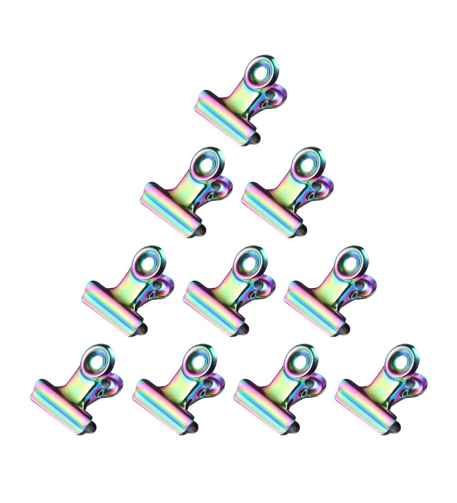 10 Pcs Nail Extension Clips Colourful Nail Pinching Clips Nail Sturdy Manicure Fiber Clips for the Extension of Fibreglass and Nail Art - Buy Online on GoSupps.com