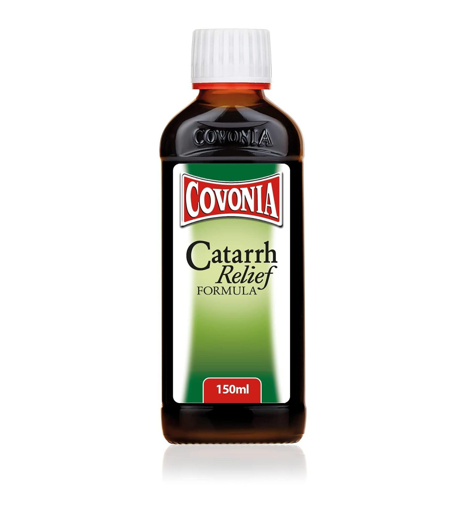 Covonia Catarrh Relief Formula 150ml - Herbal Remedy for Nasal & Throat Catarrh - Buy Online on GoSupps.com