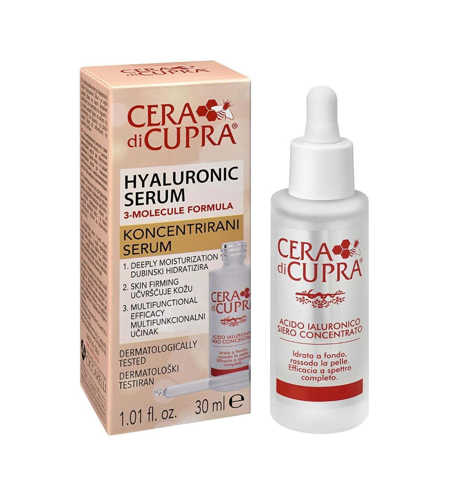 Hyaluronic Acid Concentrated Serum - Hydrating & Tightening Face Skin Care (30ml) | International Shipping Available - Buy Online on GoSupps.com