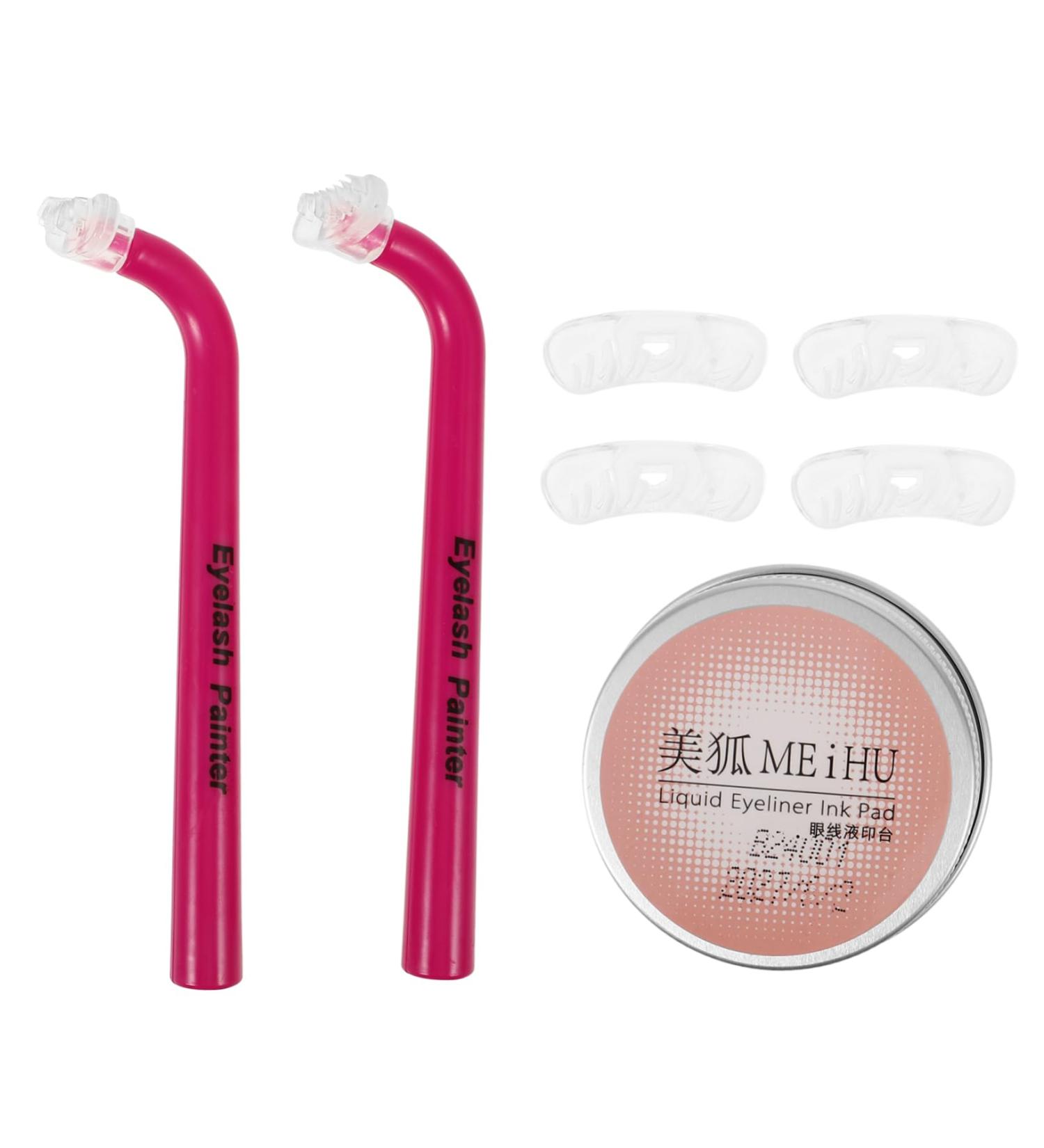 FRCOLOR 1 Set Eye Makeup Aid Eyelash Stencils Eyelash Stamp Eye Makeup Tool Lower Eyeliner Stamp Tool Lash Stamp for Lower Lashes Reusable Eyelash Stencil Bottom Lashes Stamps 12.00X3.50X2.50CM - Buy Online on GoSupps.com