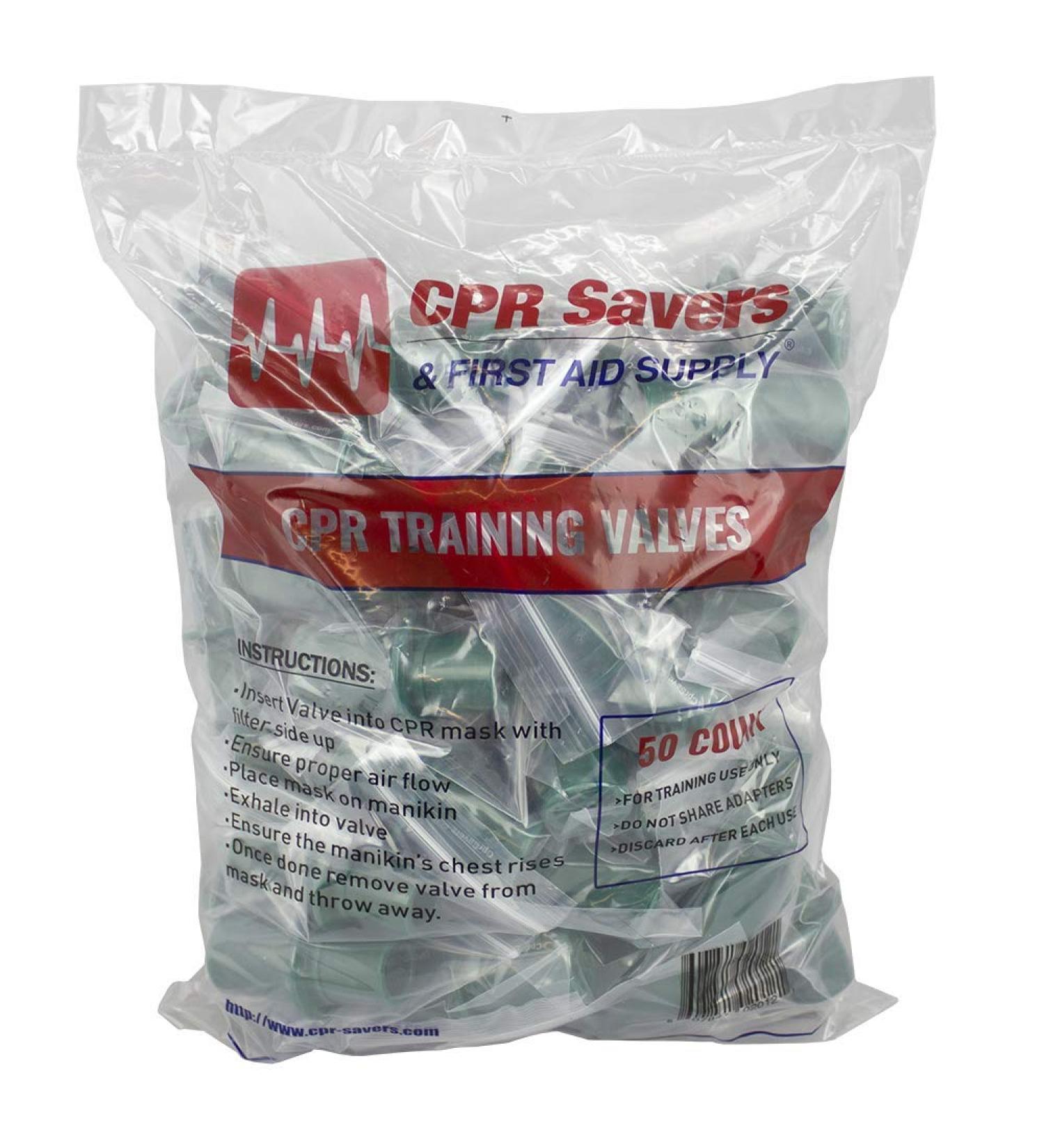 50-Pack CPR Savers Disposable Training Valves for Micromask CPR Training - Buy Online on GoSupps.com