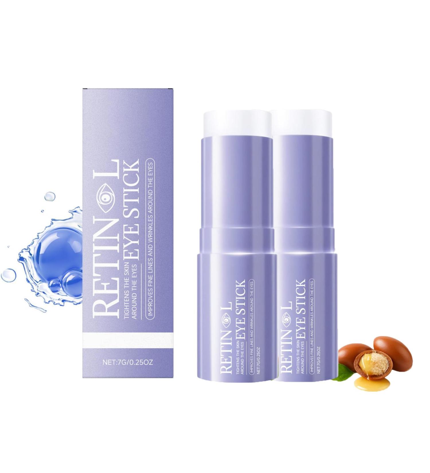 Retinol Lot de 2 cr mes contour des yeux 7 g - R duit les ridules les cernes et les gonflements - Soin des yeux anti- ge - Contre les rides et les cernes - Buy Online on GoSupps.com