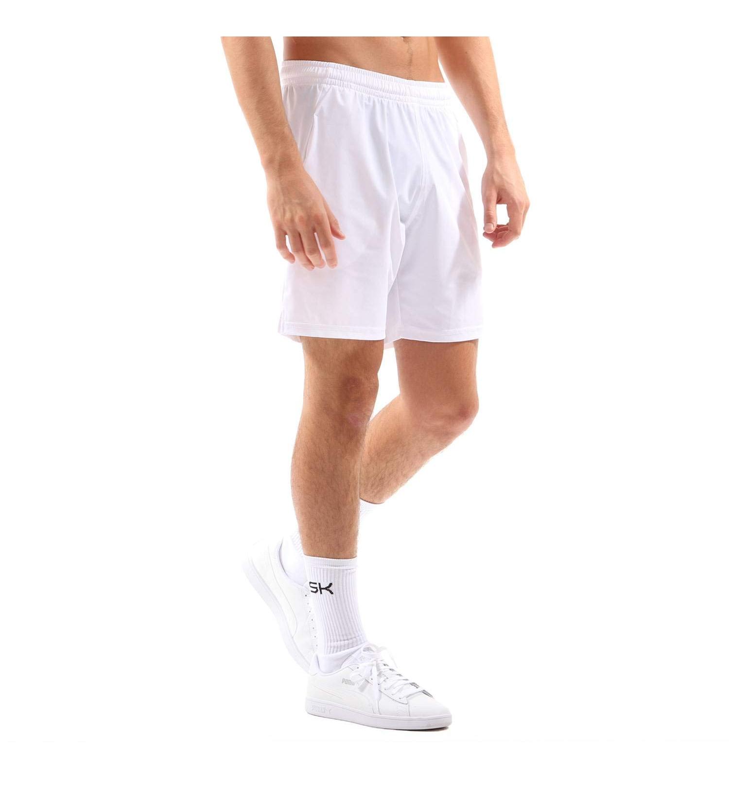 Sportkind Boys & Men Ultralight Tennis & Padel Training Shorts - Breathable Elastic UV Protection - 146 White - Buy Online on GoSupps.com