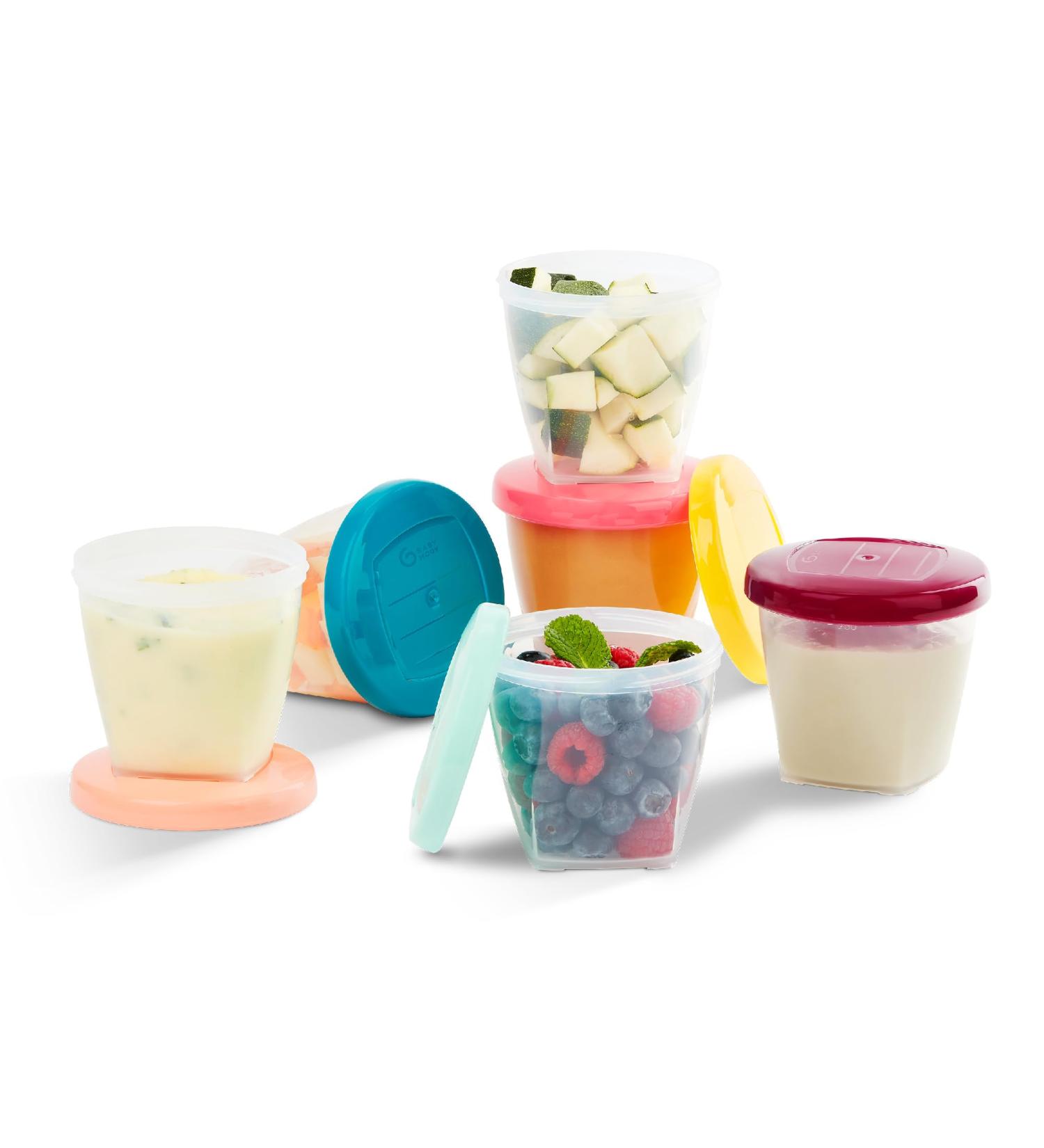 Babymoov Babybols Storage Containers for Baby Food - 6-Part Set with Hermetic Rotating Lock 250 ml | Ideal for International Shipping - Buy Online on GoSupps.com