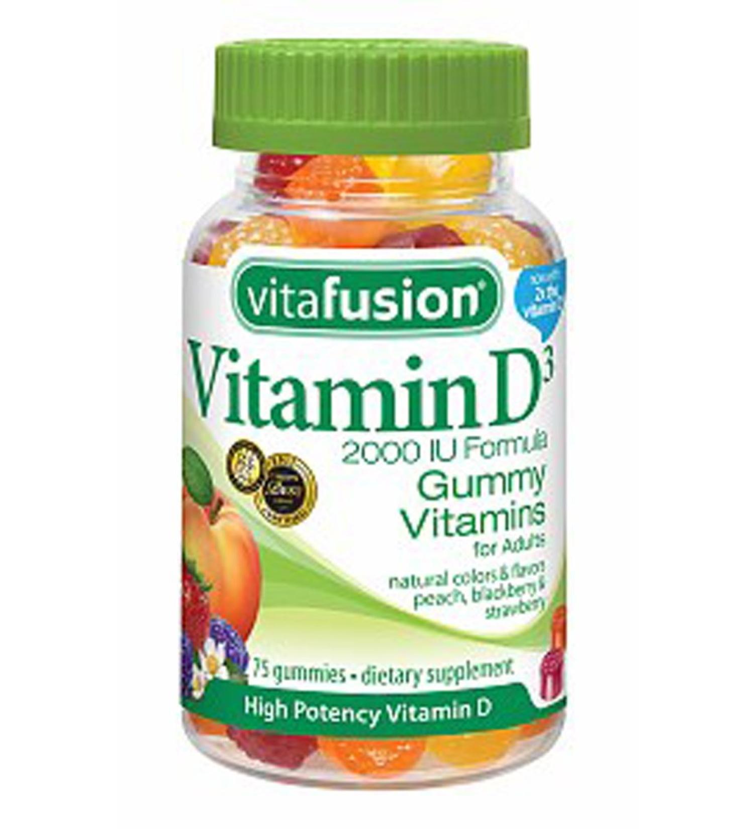 Vitafusion Vitamin D 2000 IU Adult Gummies 275 Count Unflavored 275 Count (Pack of 1)