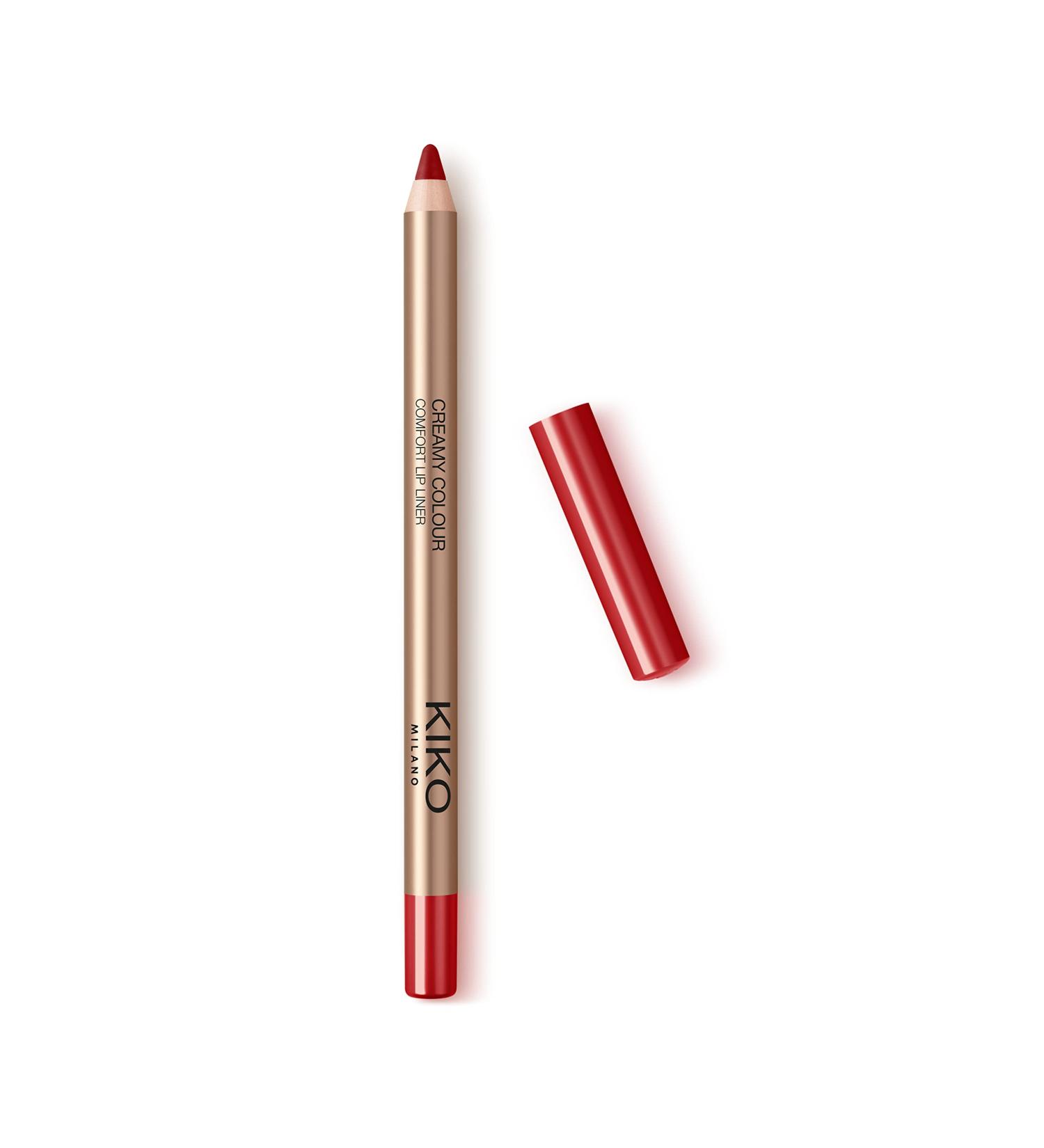 KIKO Milano Creamy Colour Comfort Lip Liner 13 | Long-lasting Pencil 13 Prearly Tulip Red 1 Count (Pack of 1) - Buy Online on GoSupps.com