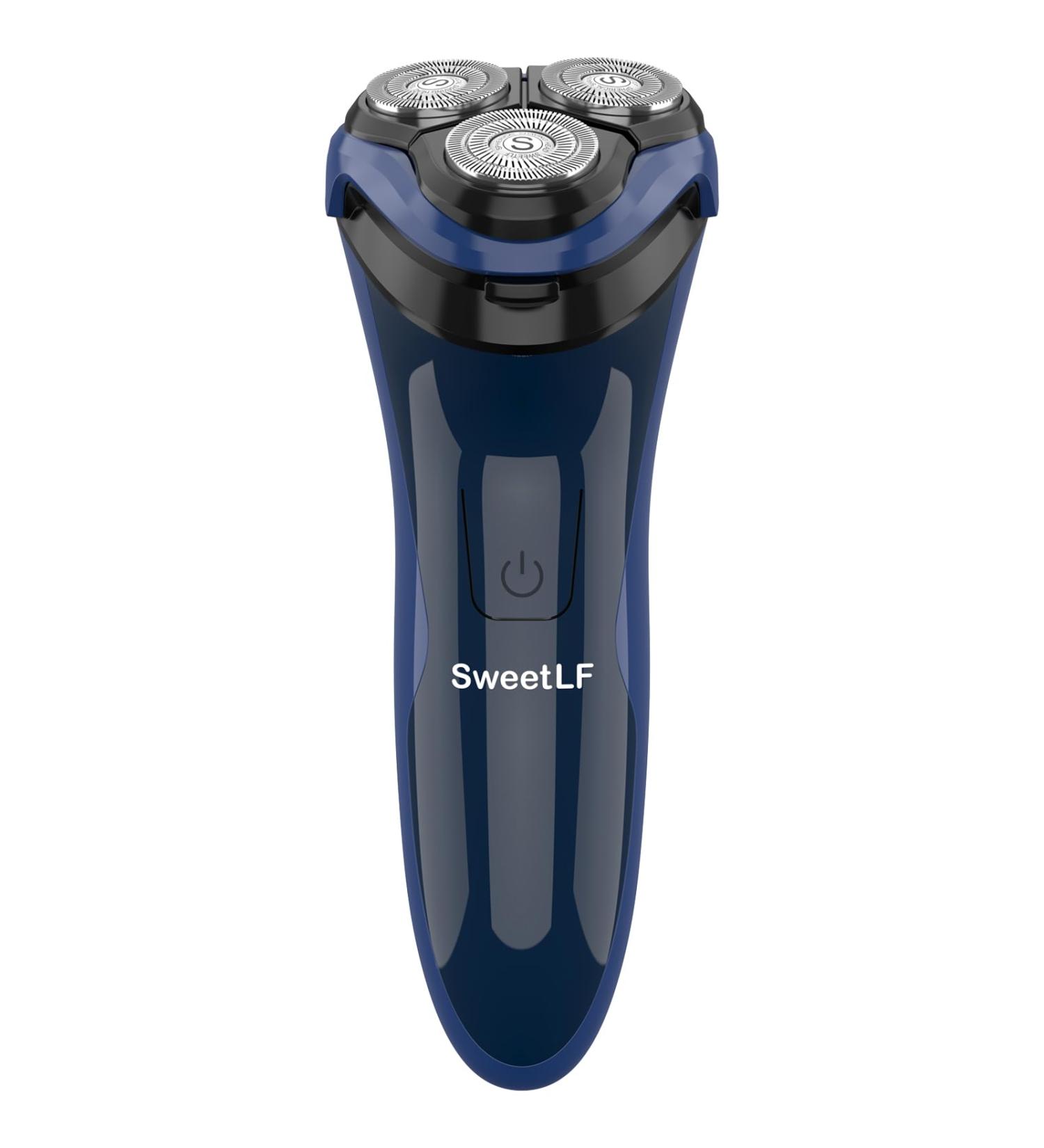 SweetLF Electric Razor for Men - IPX7 Waterproof Wet & Dry Shaving Rechargeable Pop-up Trimmer | Best Father's Day Gift in Blue - Buy Online on GoSupps.com