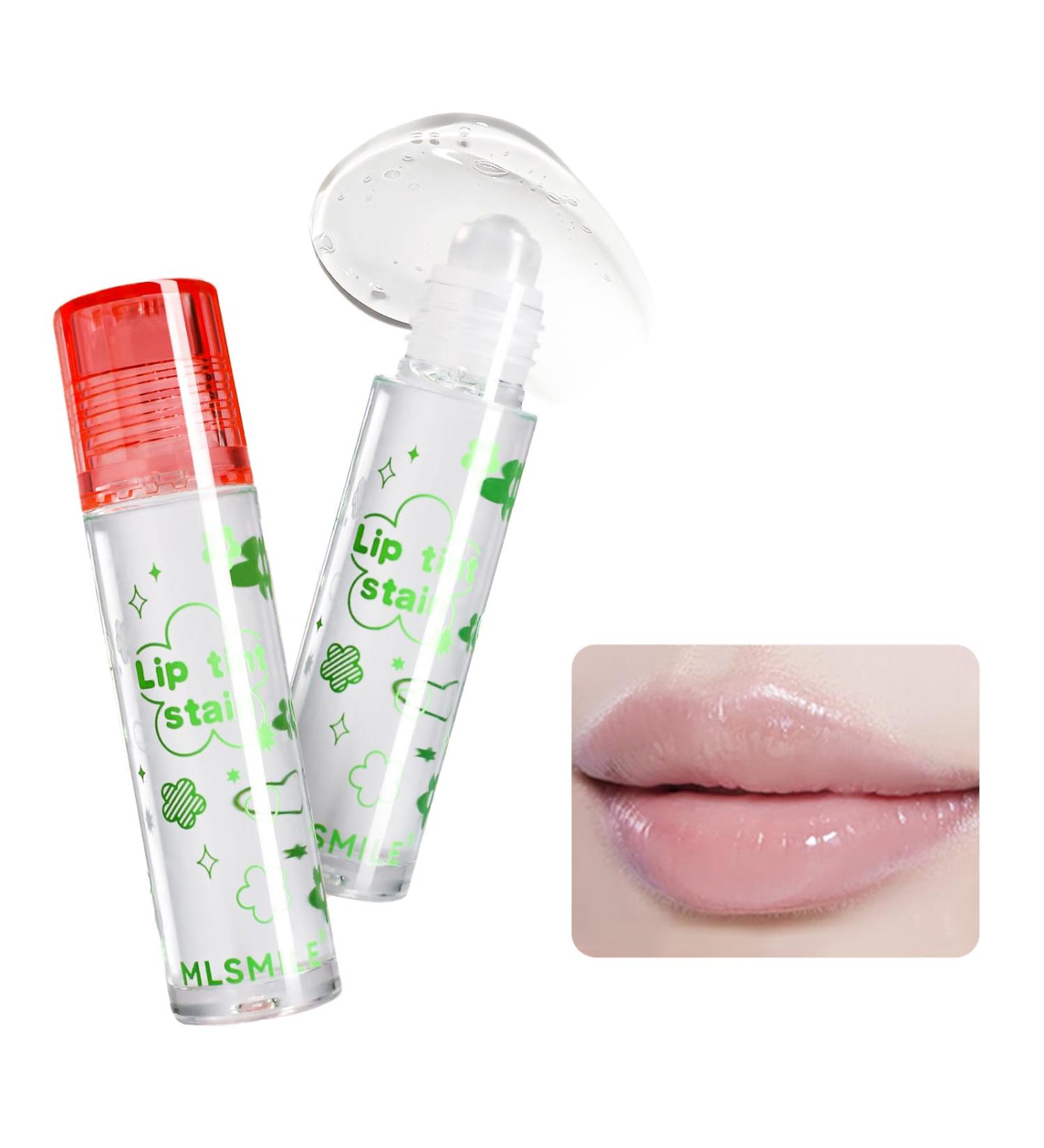 Roll-On Clear Lip Oil - Silky Fruit Flavored Moisturizing Lip Gloss | Long-Lasting Hydrating Lip Makeup for Women and Girls - Buy Online on GoSupps.com