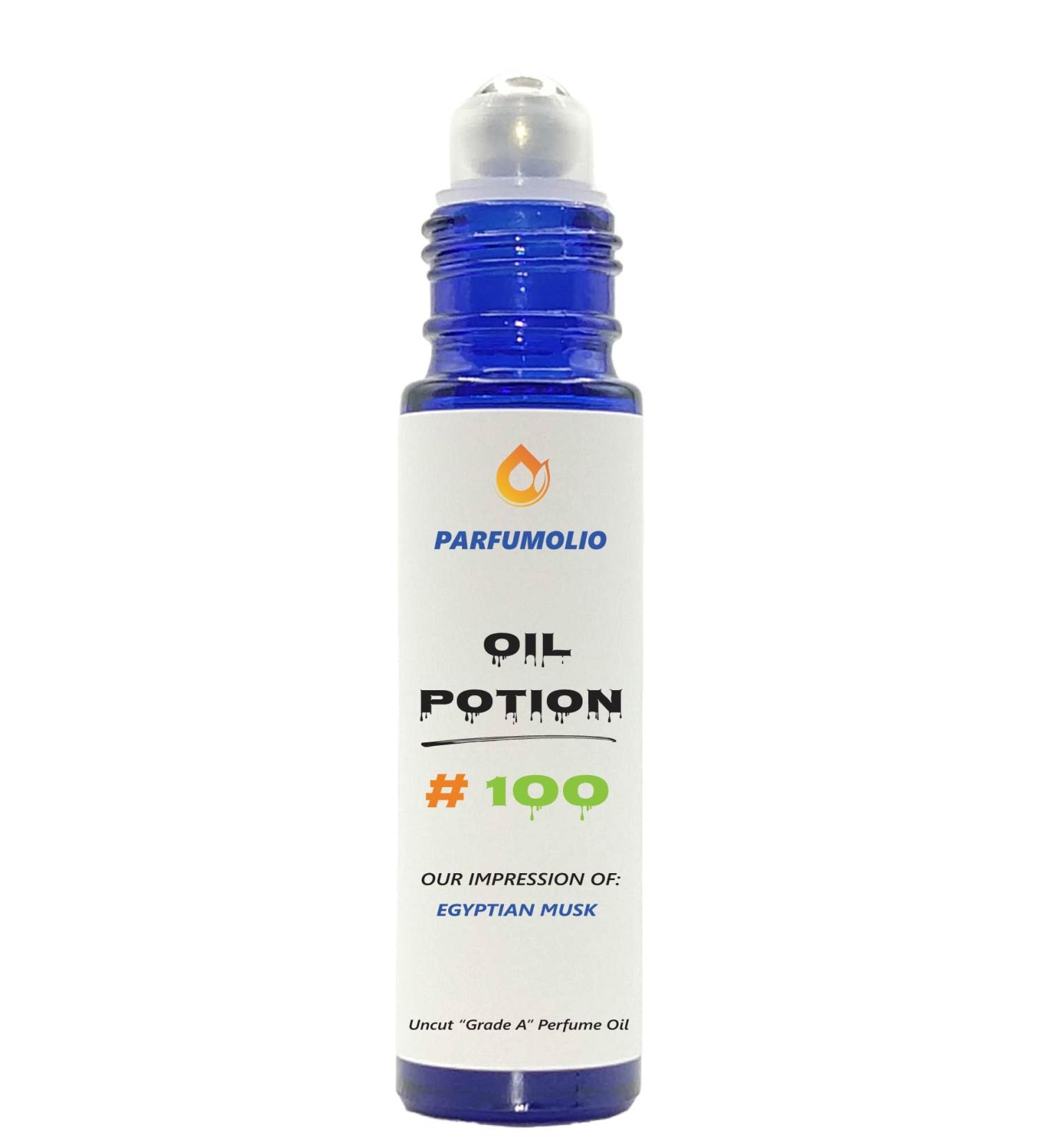 Oil Potion # 100 Inspired by Egyptian Musk Oil Unisex Uncut Grade A Fragrance Body Oil Concentrated Long Lasting Roll-On 10ml / 0.33 oz - Buy Online on GoSupps.com