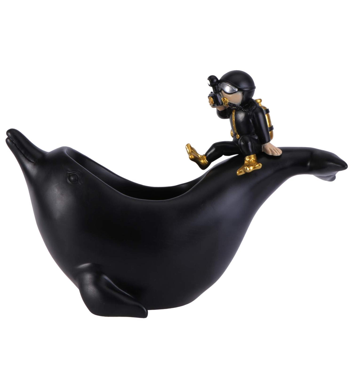 Zerodeko 27x19cm Storage Bracelet Plate - Decorative Jewelry & Sweets Holder Resin Dolphin Design for Home & Tablet Serving - Buy Online on GoSupps.com