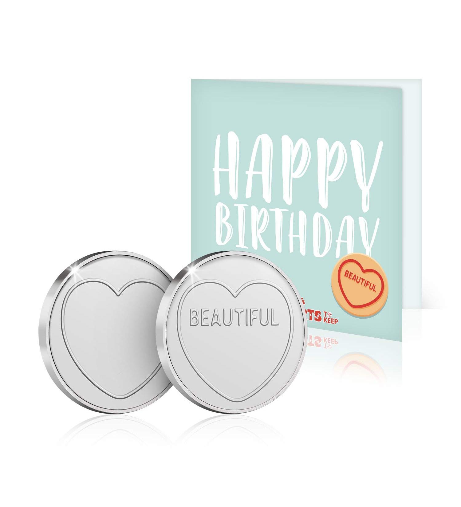 Love Hearts Sweets Personalised Happy Birthday Beautiful Greeting Card & Gift - Buy Online on GoSupps.com