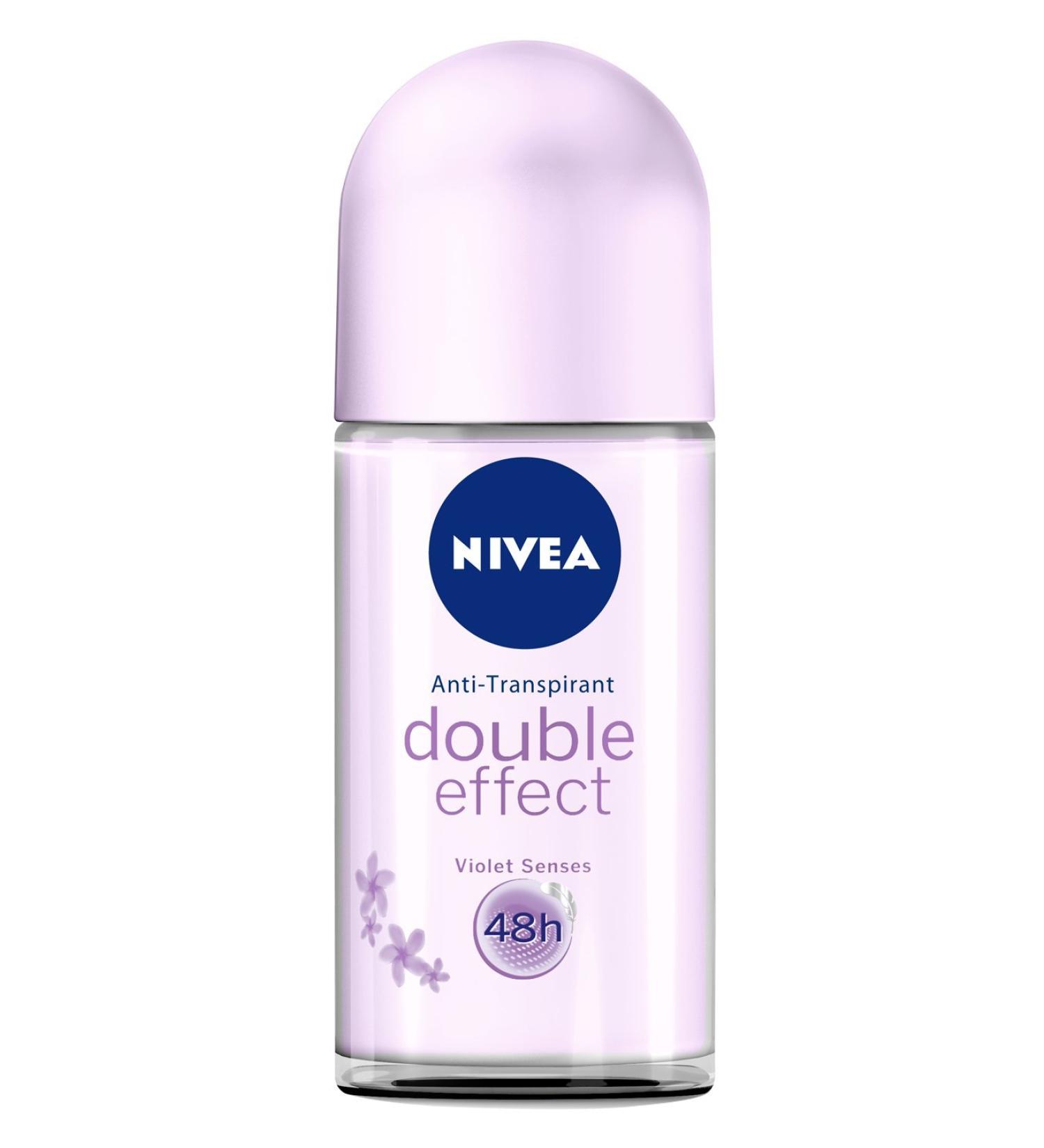 Nivea Double Effect Violet Senses Roll-On Deodorant 50ml | Pack of 3 | International Shipping - Buy Online on GoSupps.com