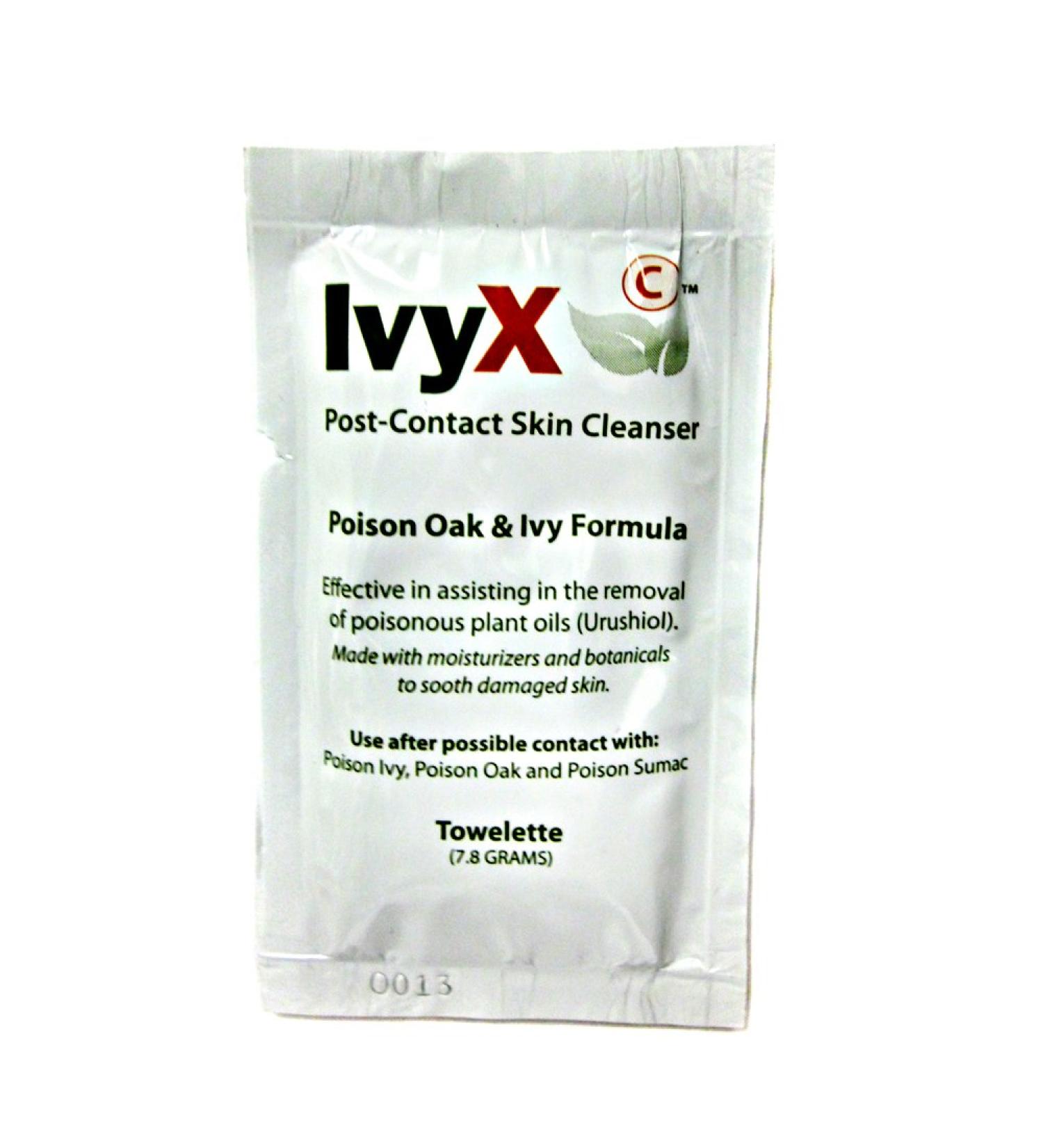 Ivy X 84644-10 Poison Ivy and Oak Post Contact Skin Towelettes 10-Count